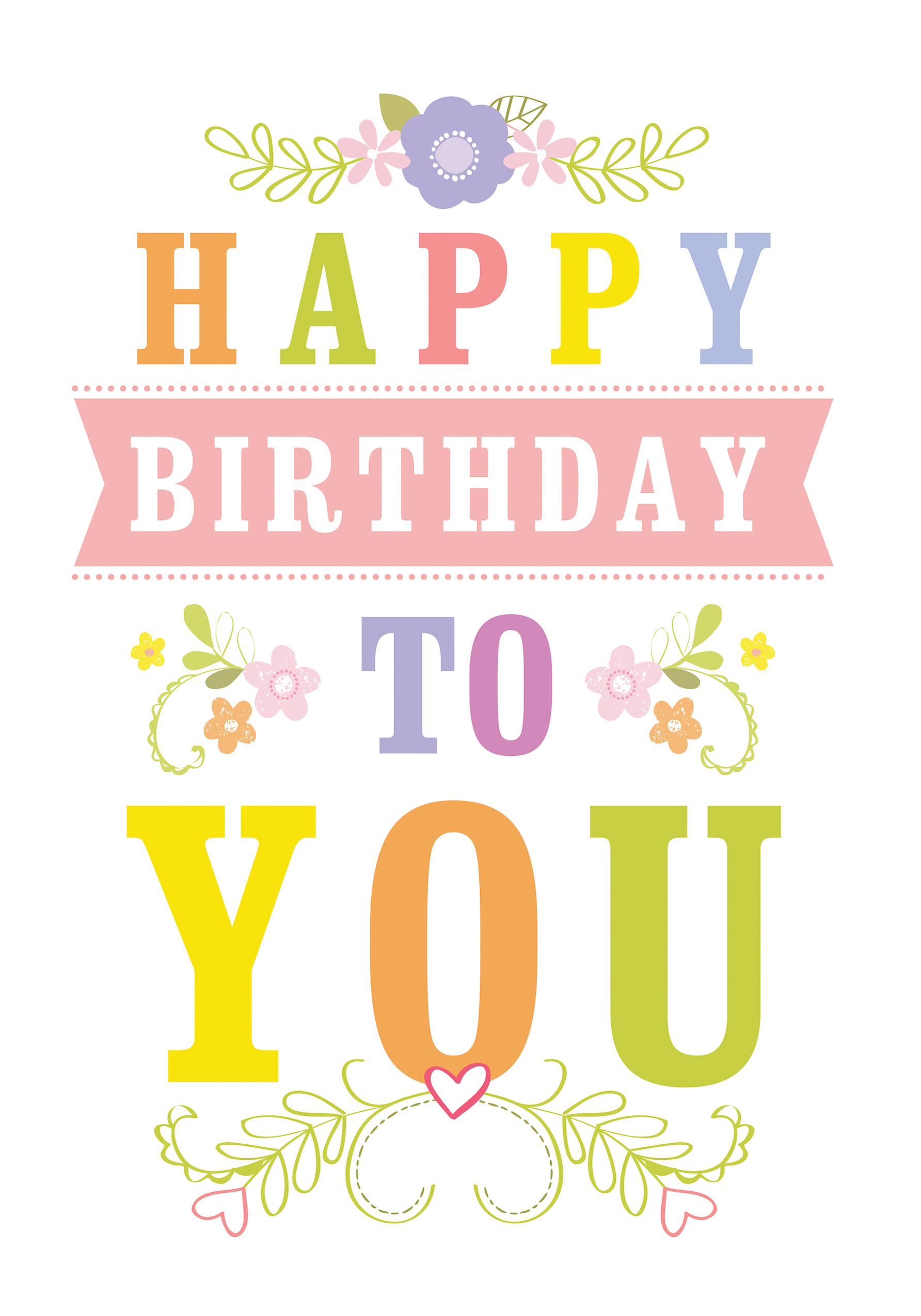 Photograph of Happy Birthday To You Card