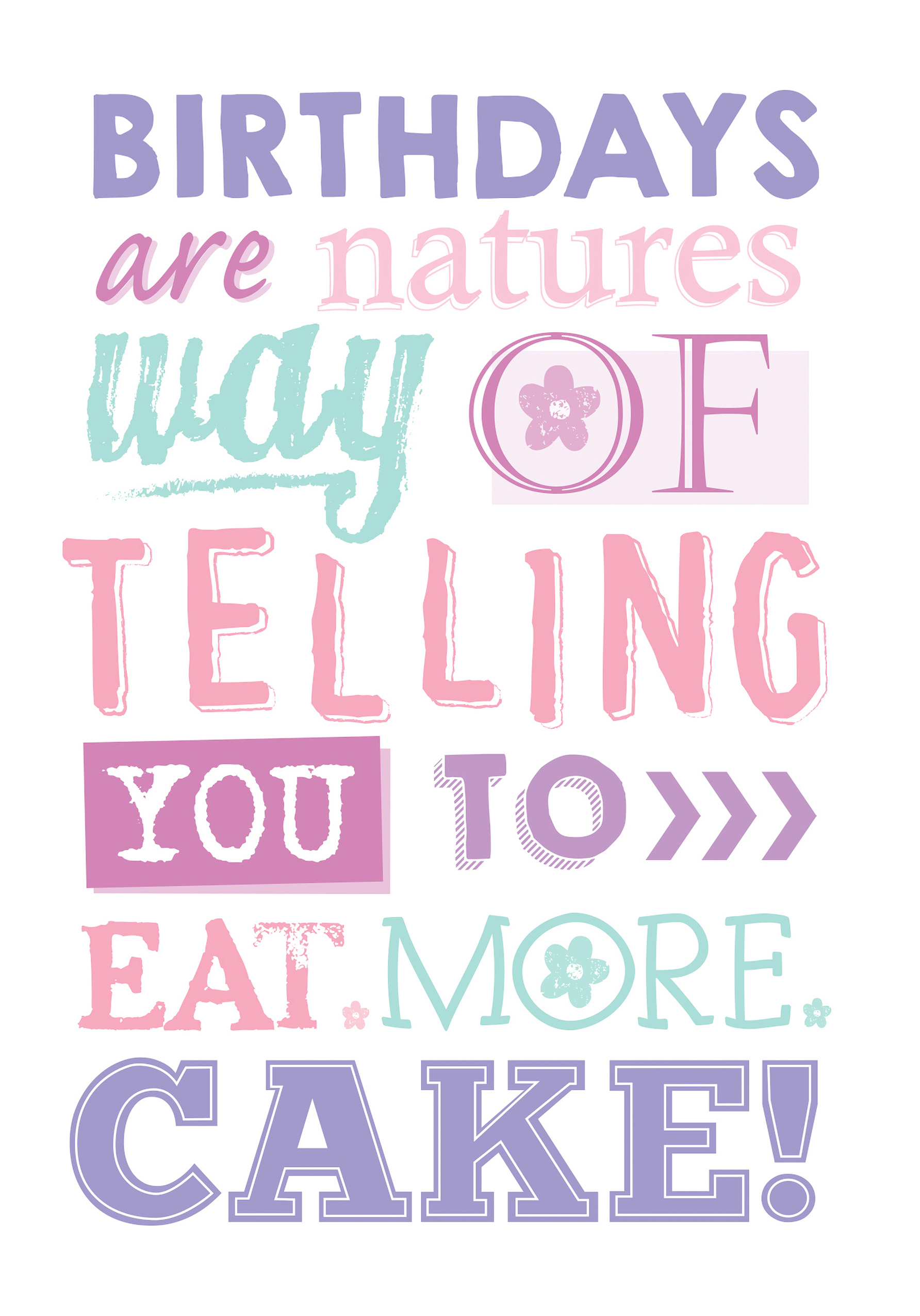 Photograph of Birthday Eat Cake Card