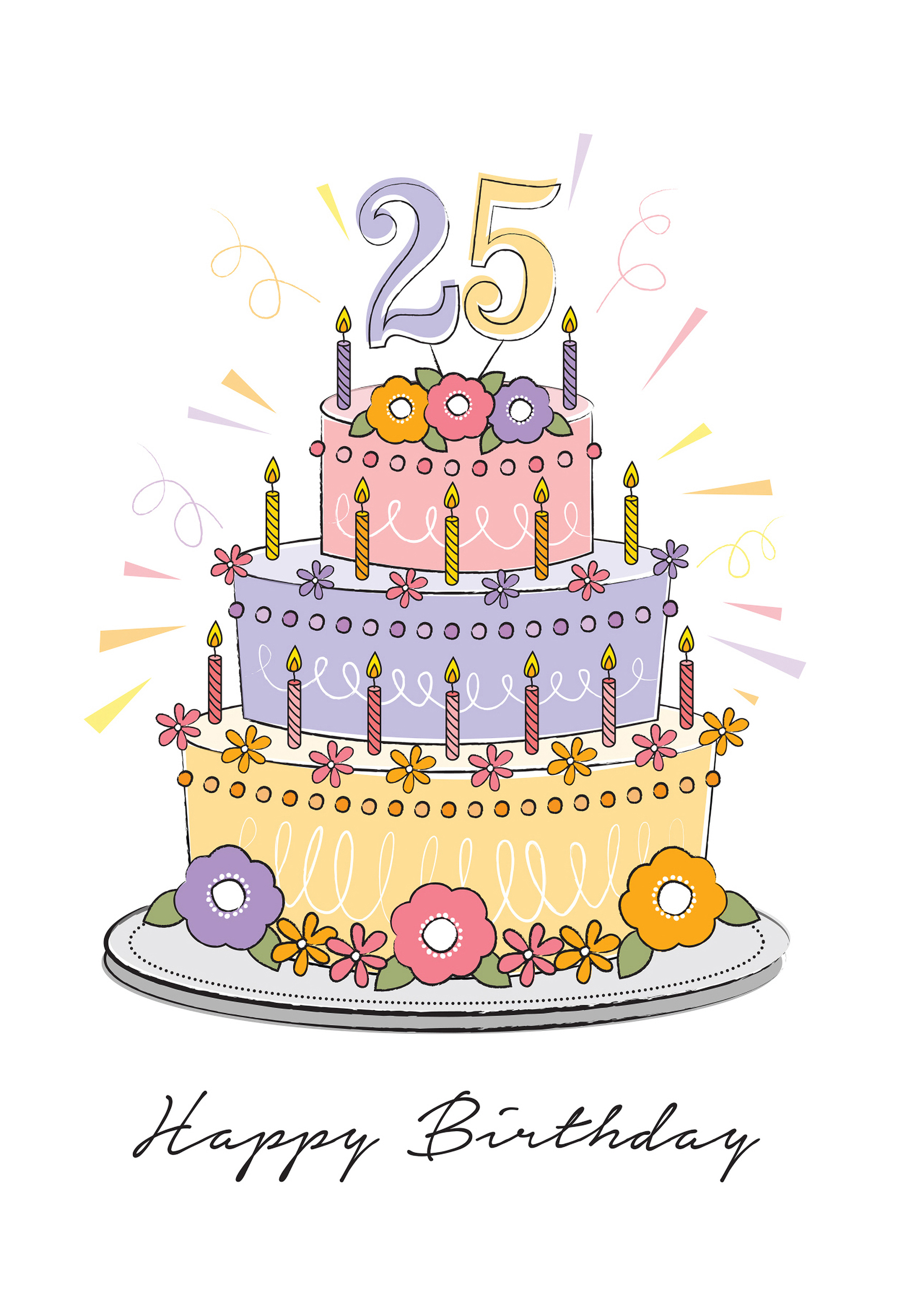 Birthday Age Card 25 | Greetings Cards Delivered | Bunches