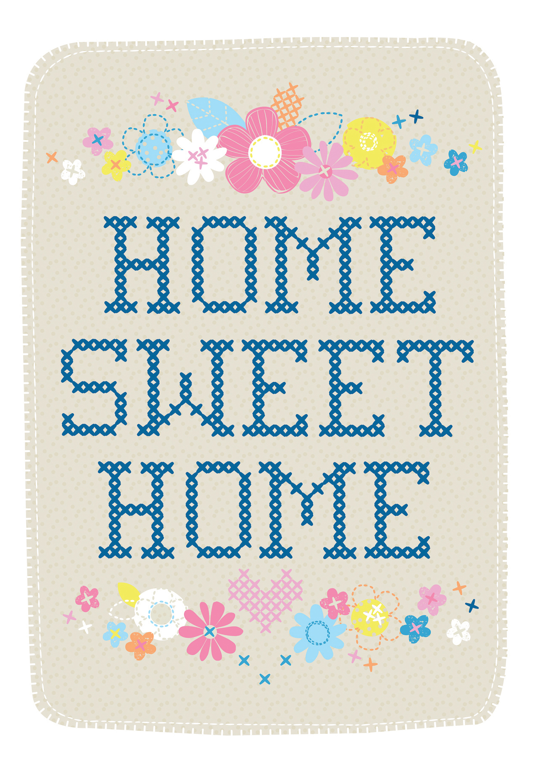 Photograph of Floral Home Sweet Home