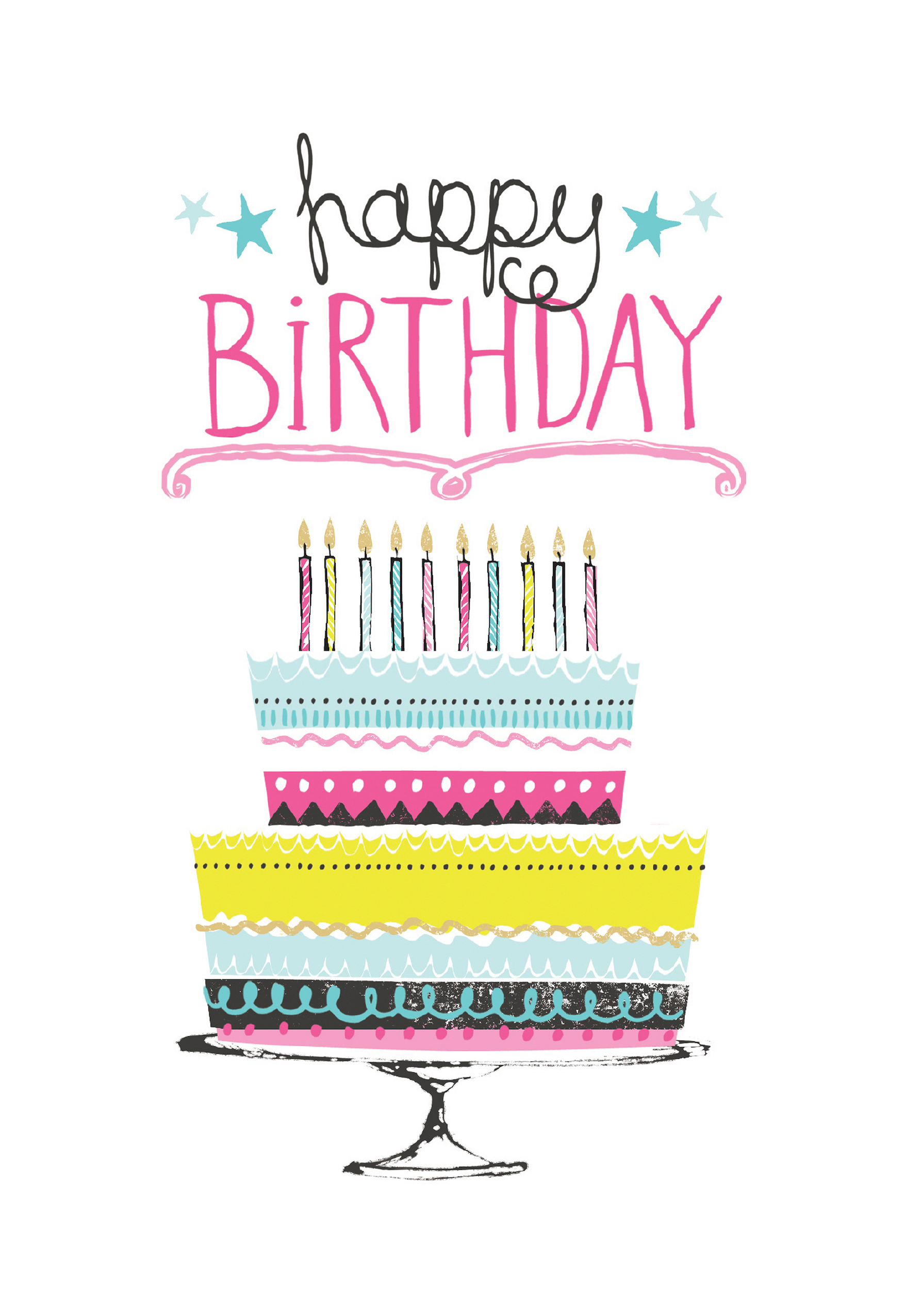 Martyr toksicitet lokal Happy Birthday Cake Card | Greetings Cards Delivered | Bunches