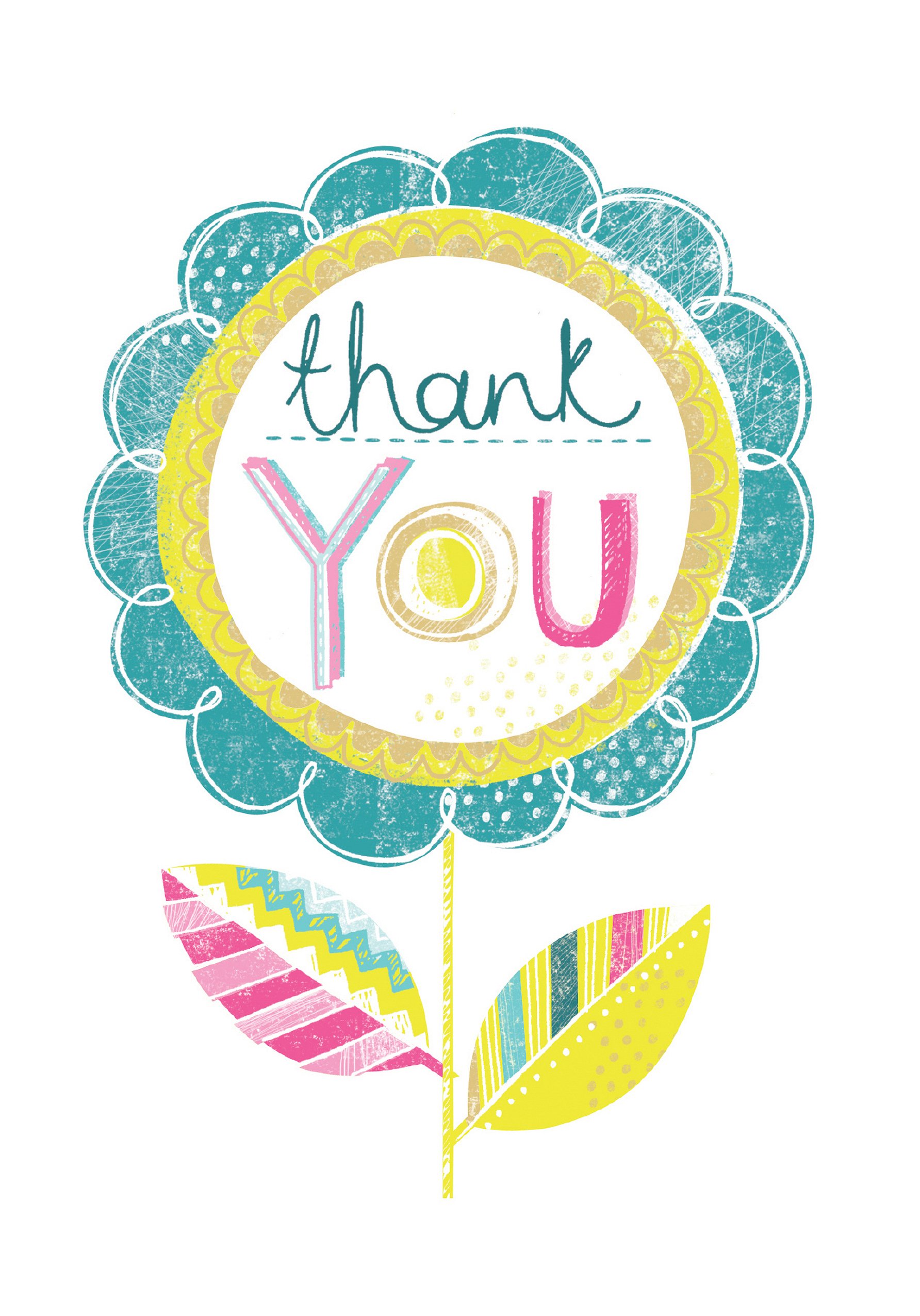 Thank You Flower Card | Greetings Cards Delivered | Bunches