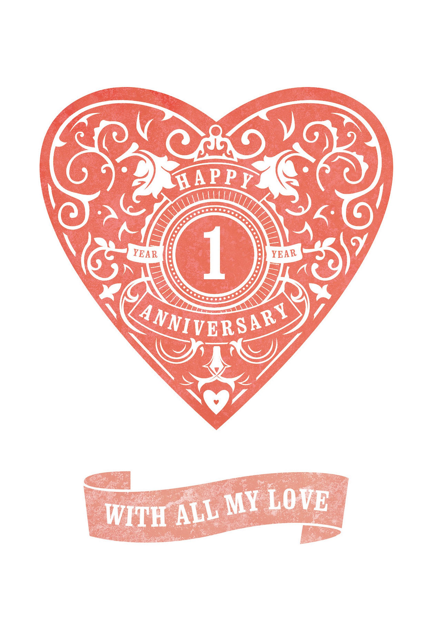 1 year best sale anniversary marriage