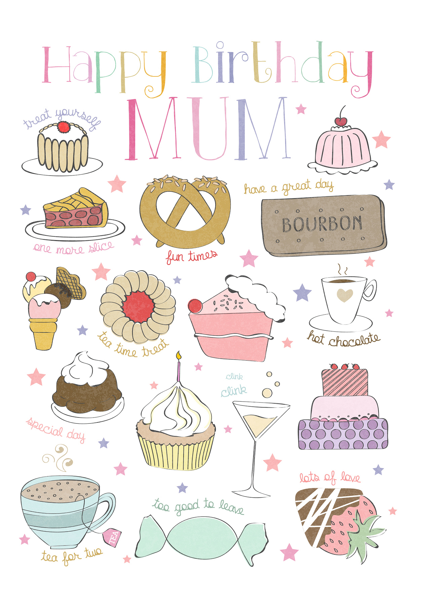 Photograph of Happy Birthday Mum Cakes