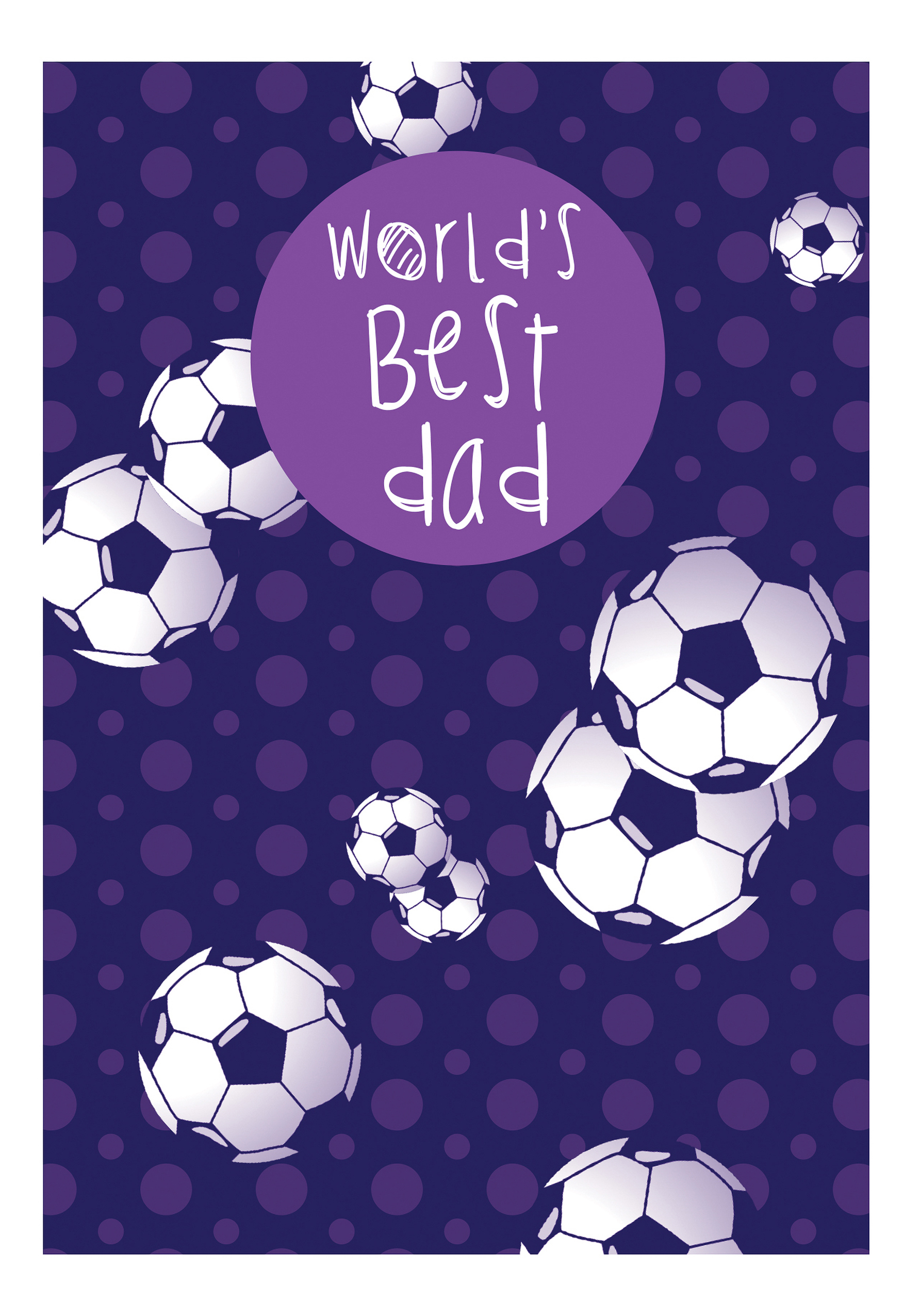 Photograph of World's Best Dad Football