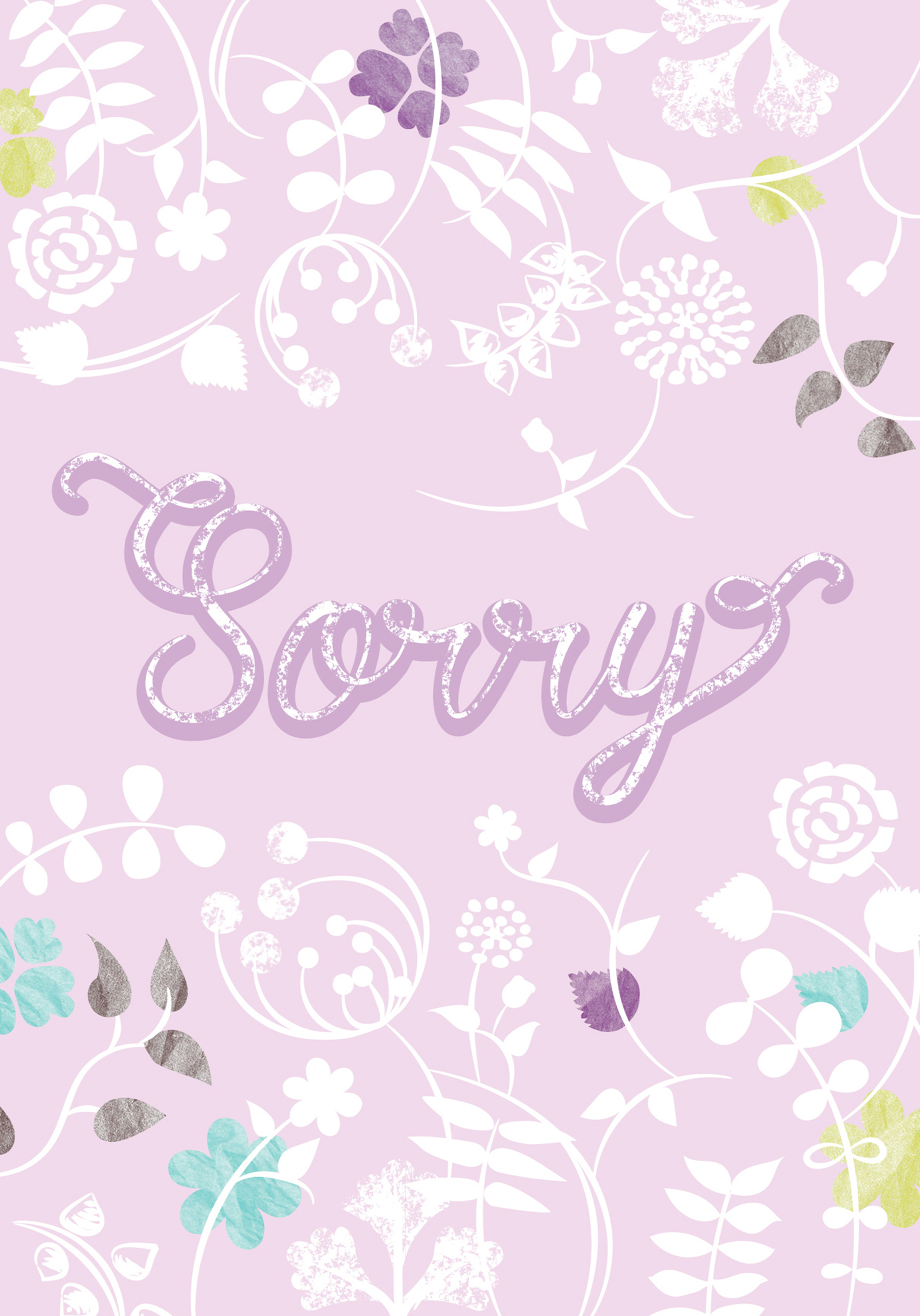 Photograph of Pink Patterned Sorry