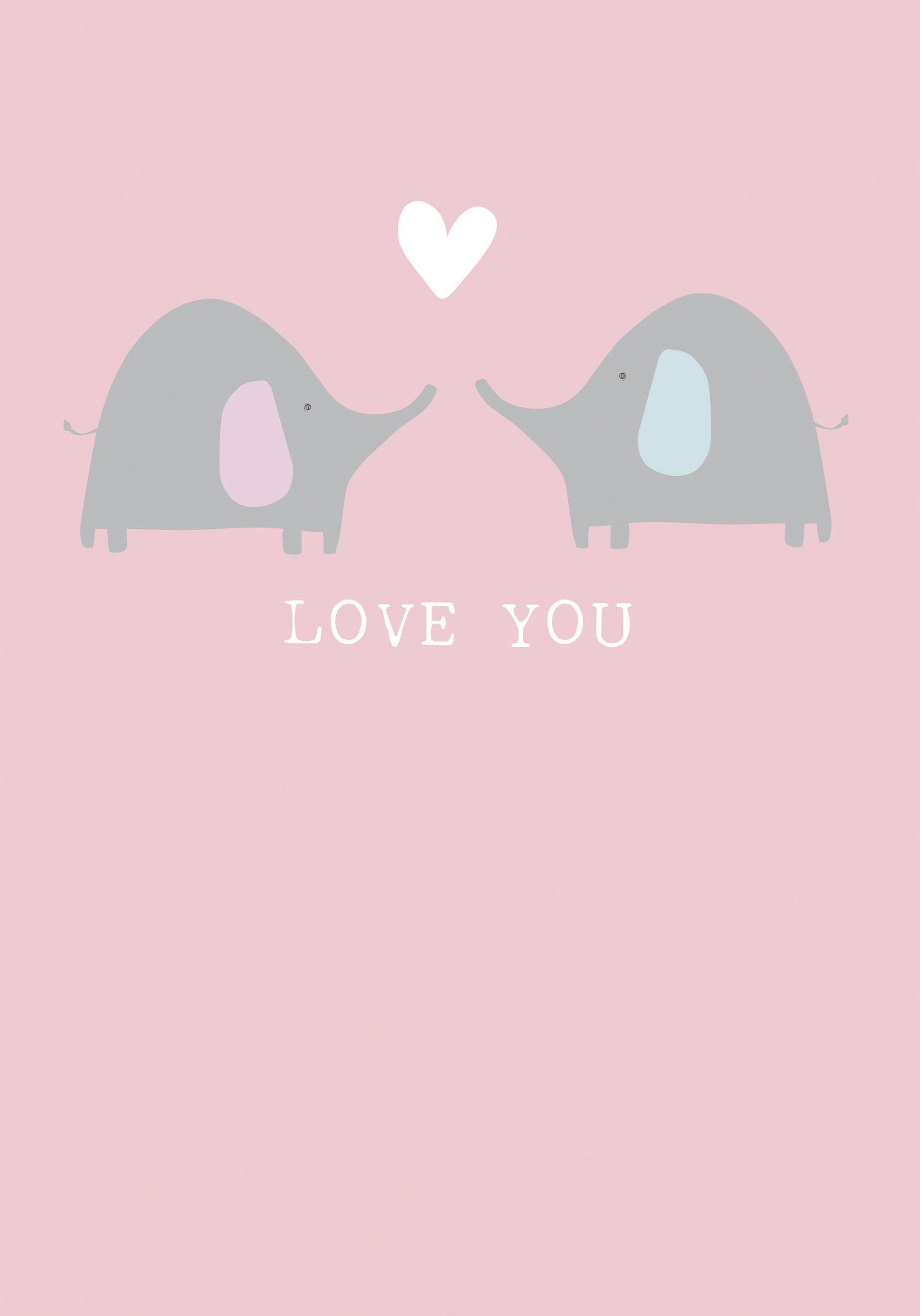 Love You Cute Elephants | Greetings Cards Delivered | Bunches