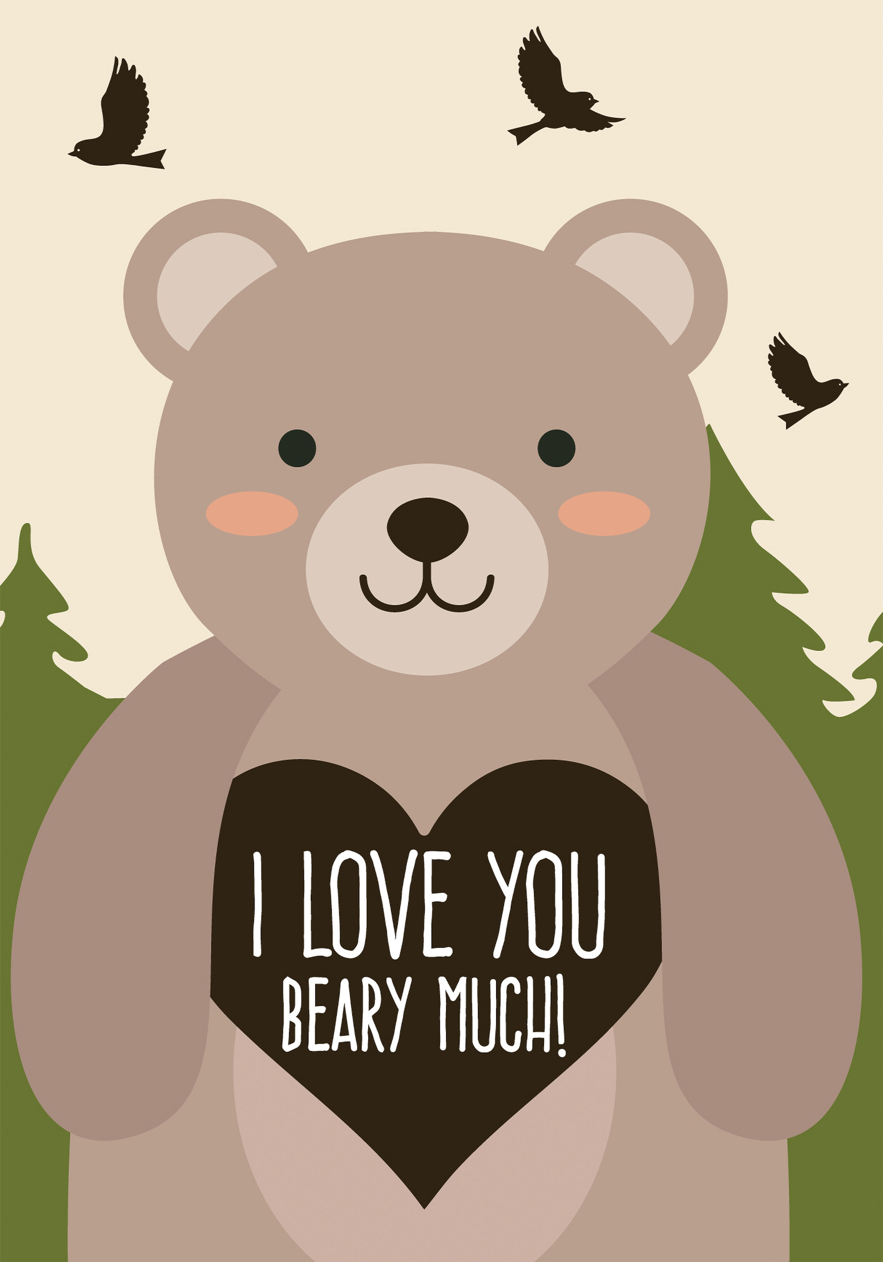 Love You Bear-y Much!, Greetings Cards Delivered