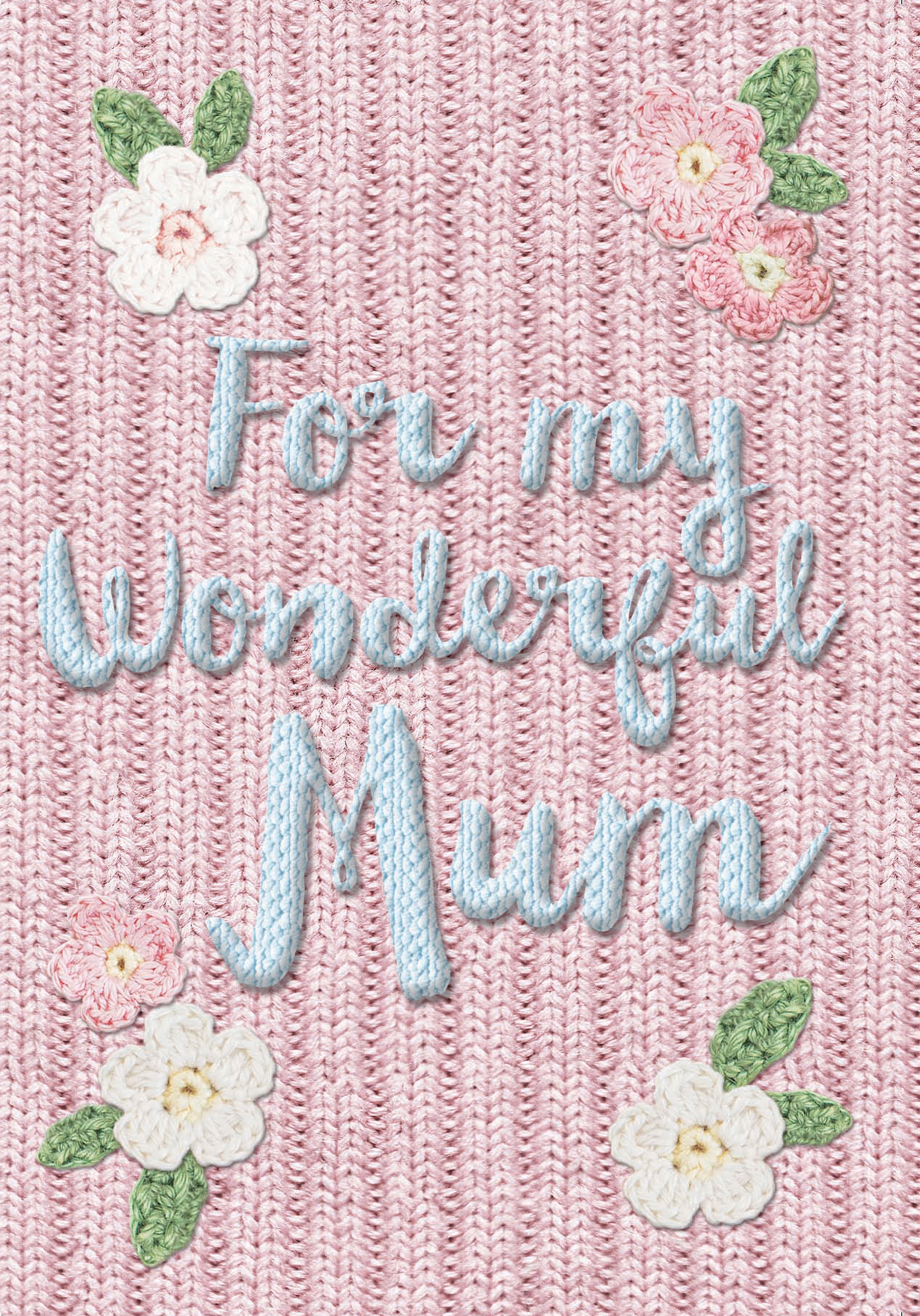 Photograph of Knitted Wonderful Mum Card