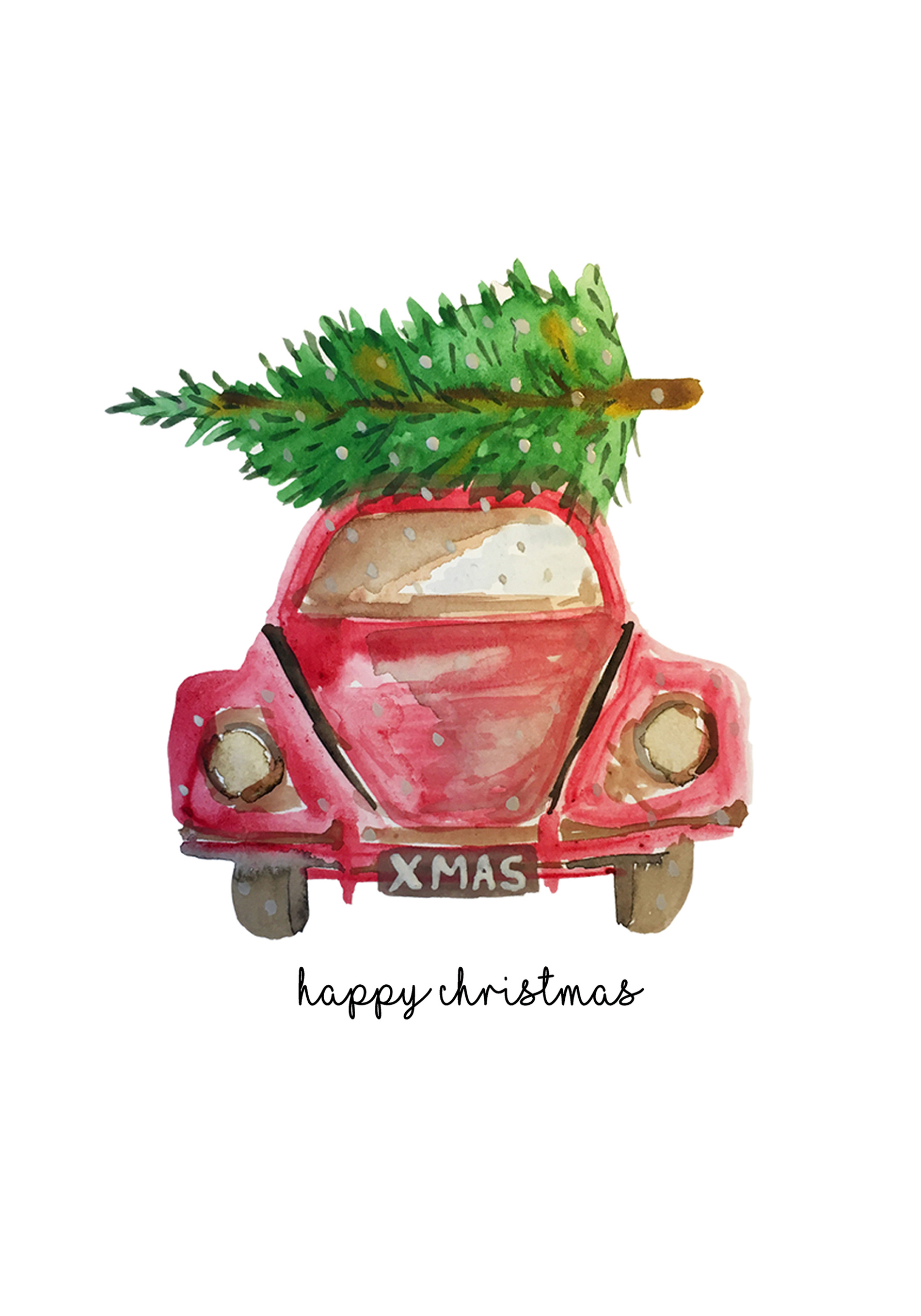 Photograph of Xmas Tree Card