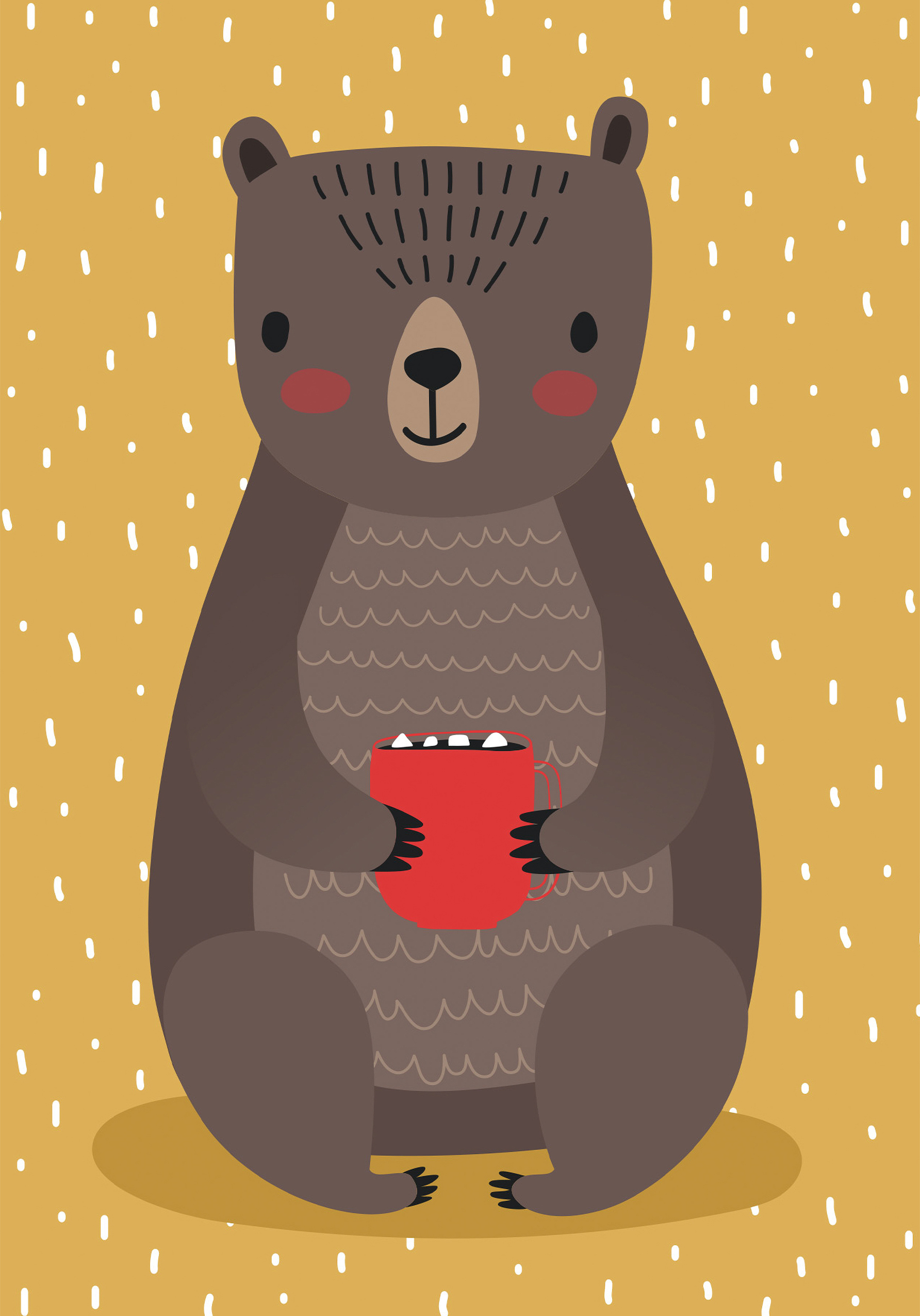 Photograph of Festive Bear Card