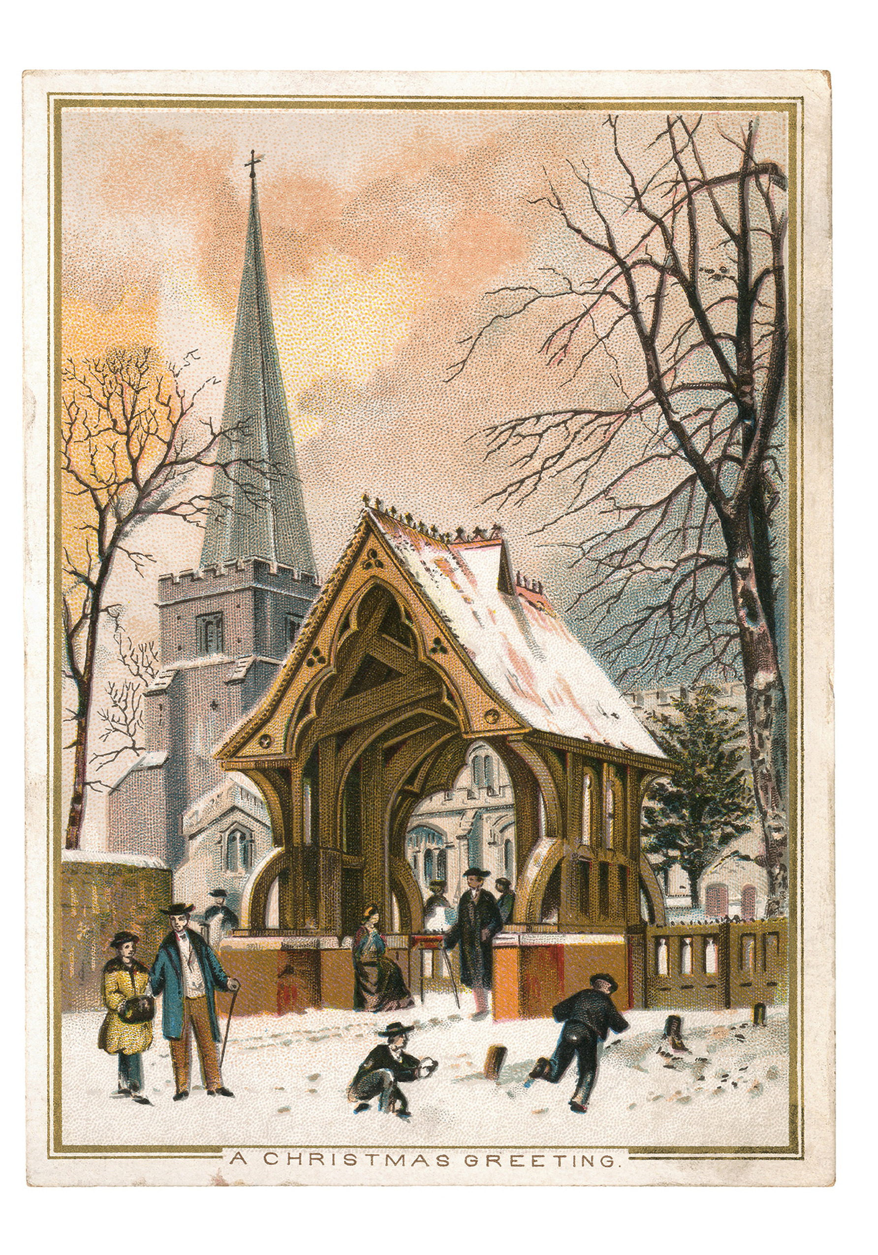 Photograph of Snowy Scene Card