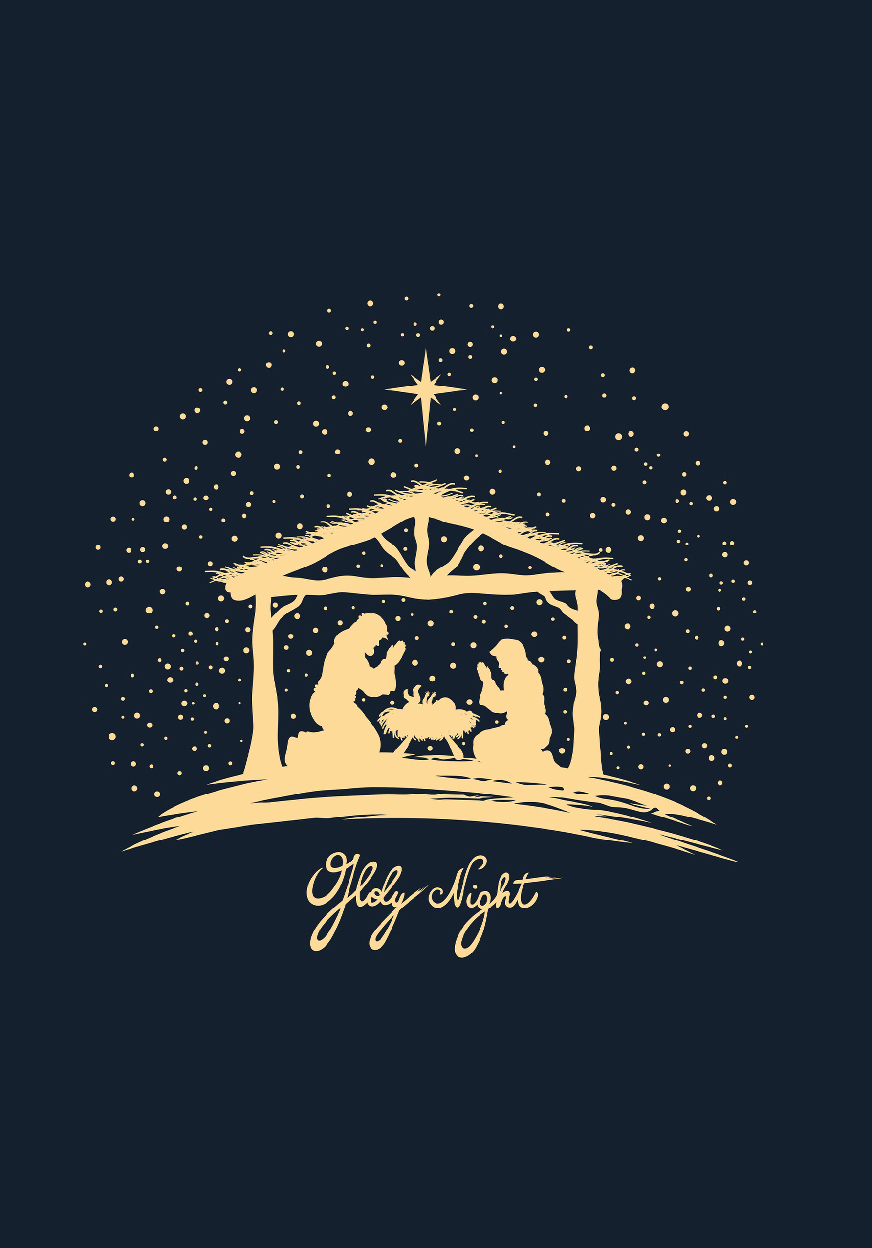 Photograph of Holy Night Card