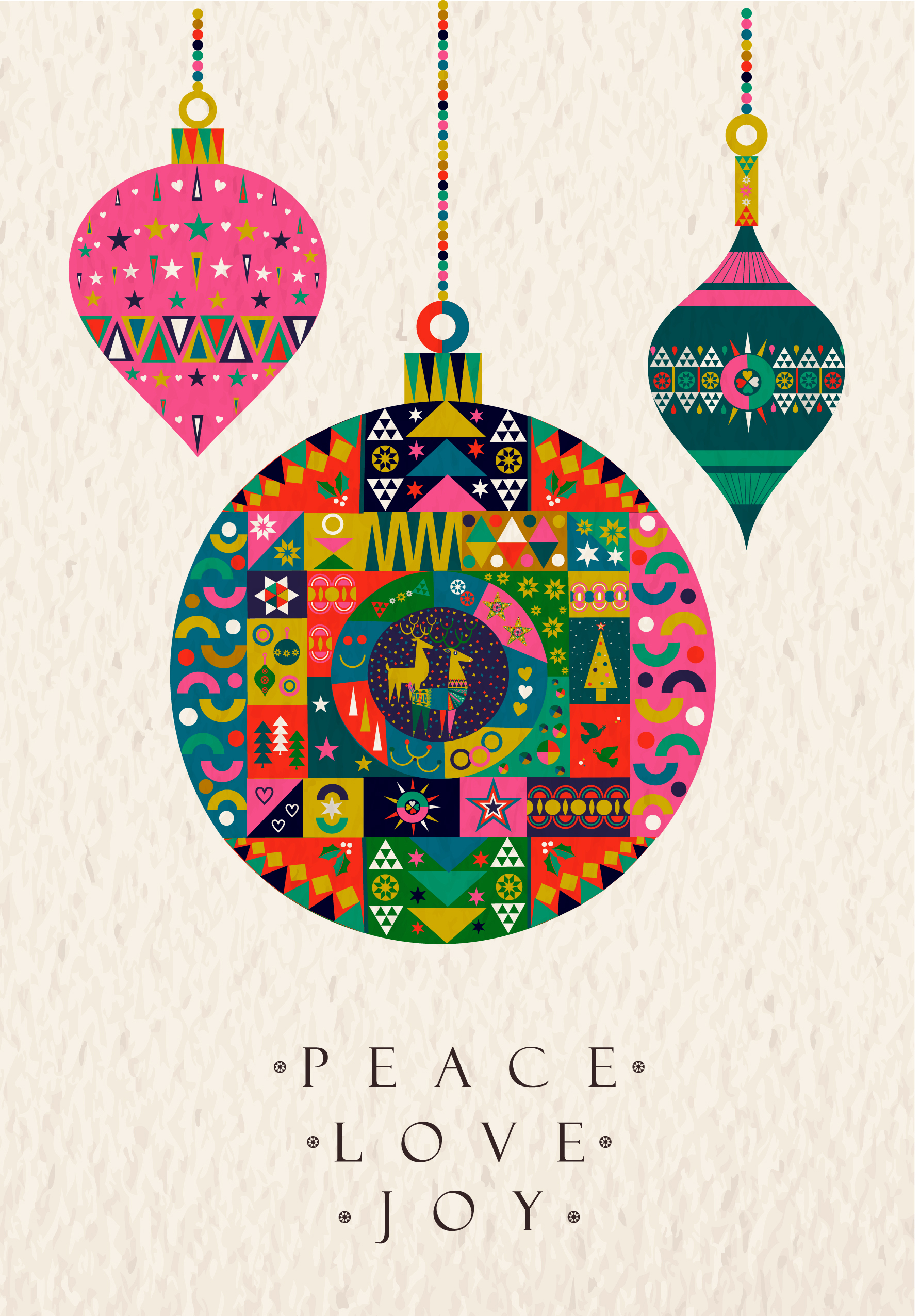 Photograph of Peace & Love Bauble