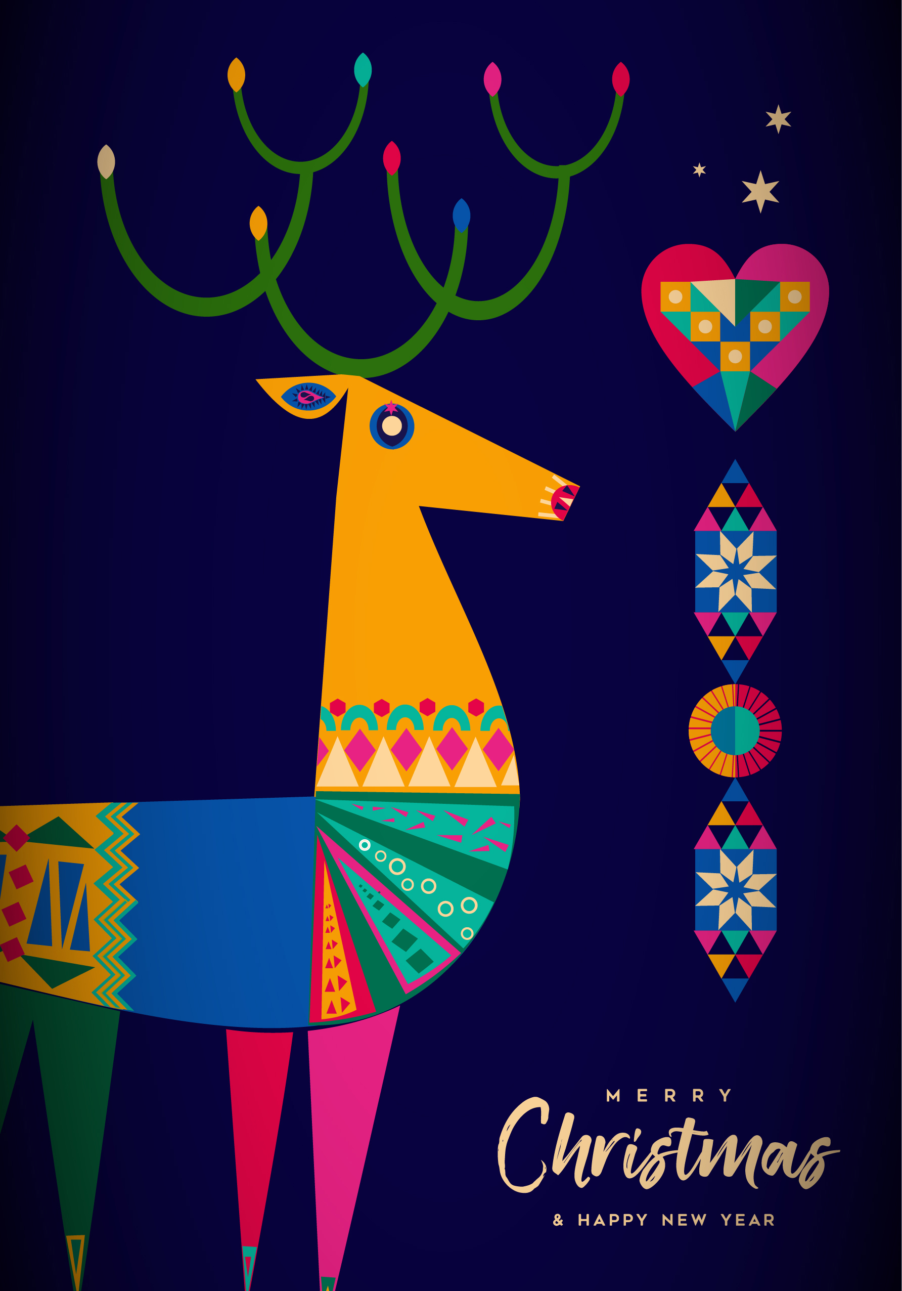 Photograph of Merry Christmas Deer