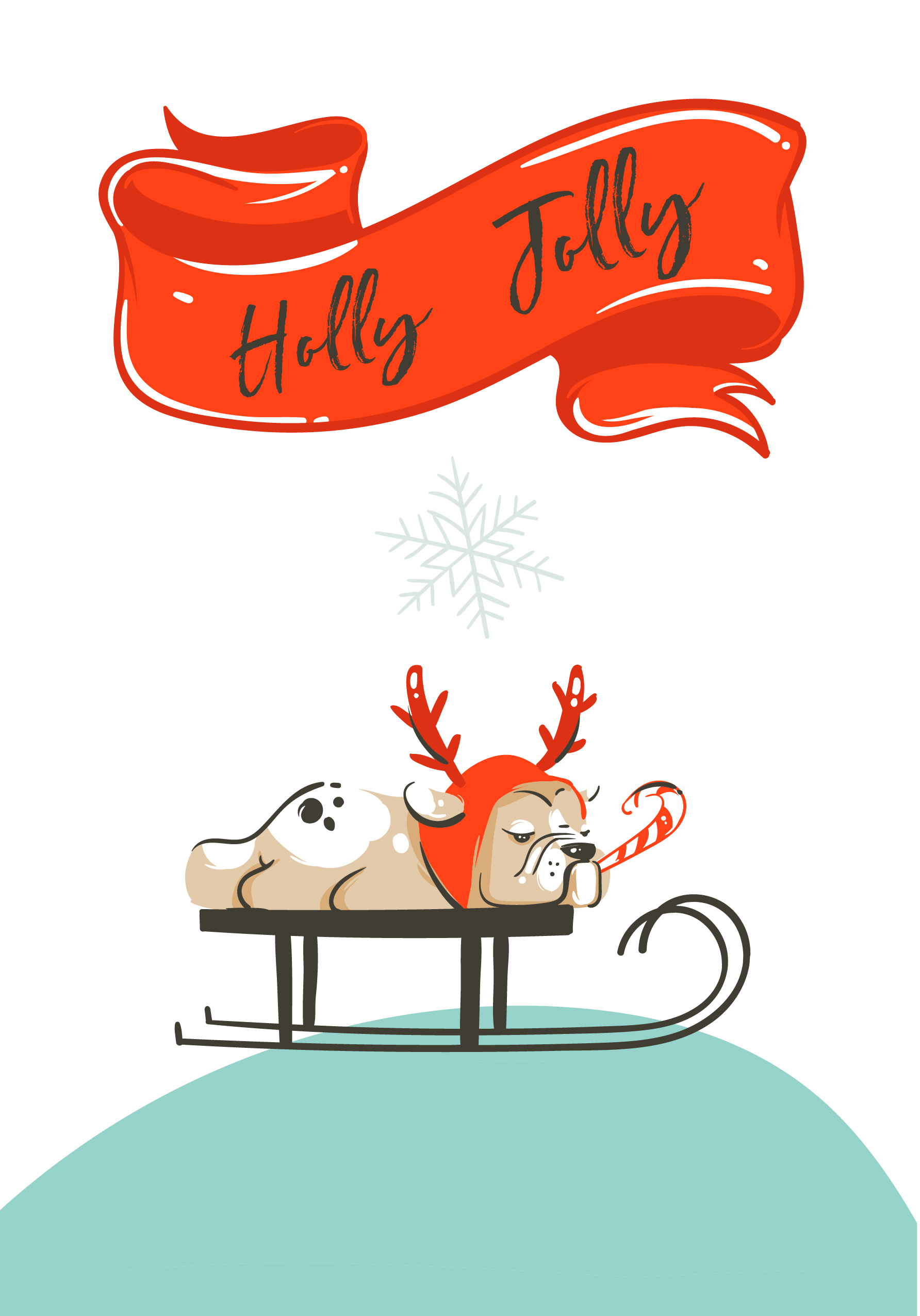Photograph of Holly Jolly Dog Christmas