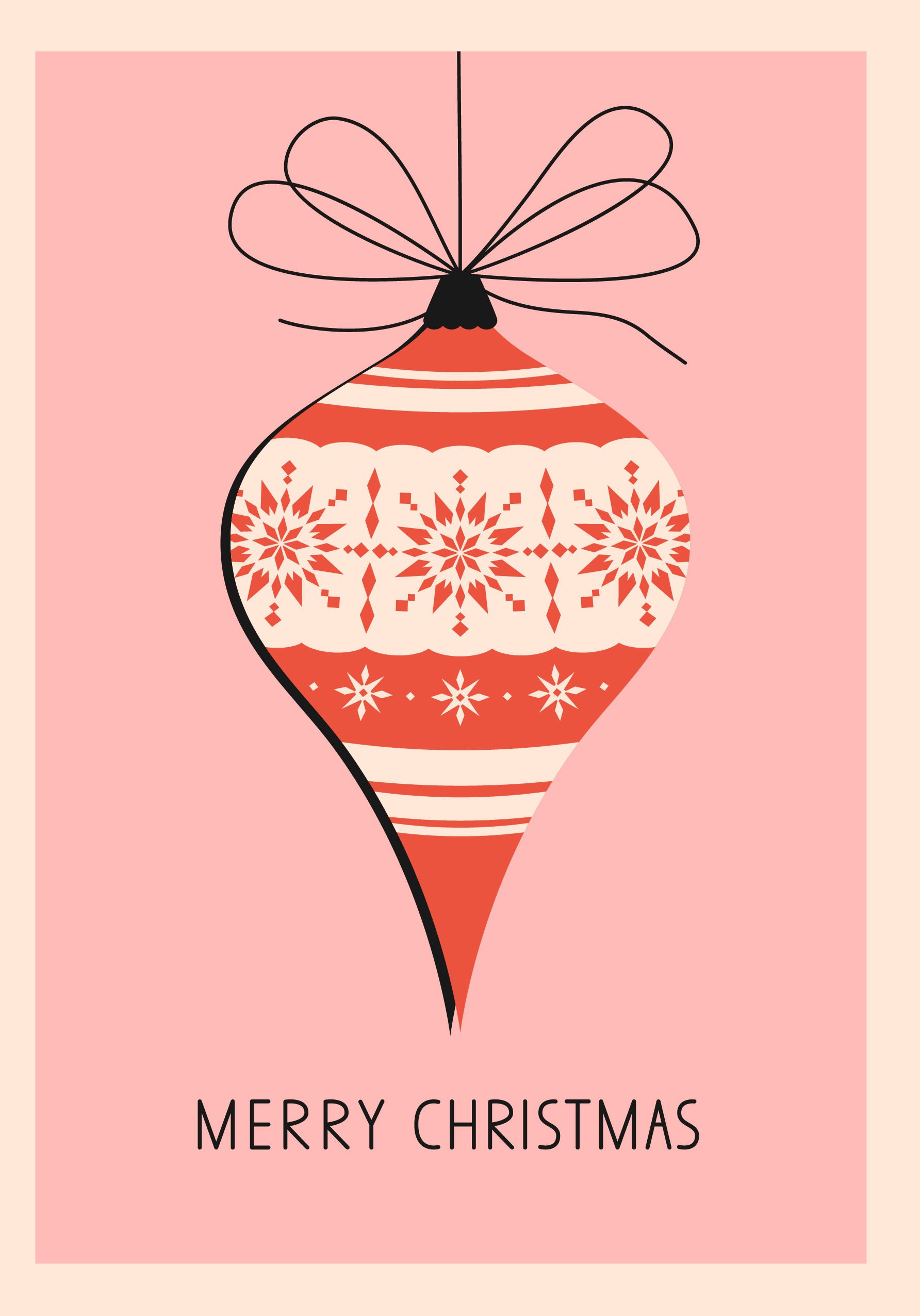 Photograph of Merry Christmas Bauble