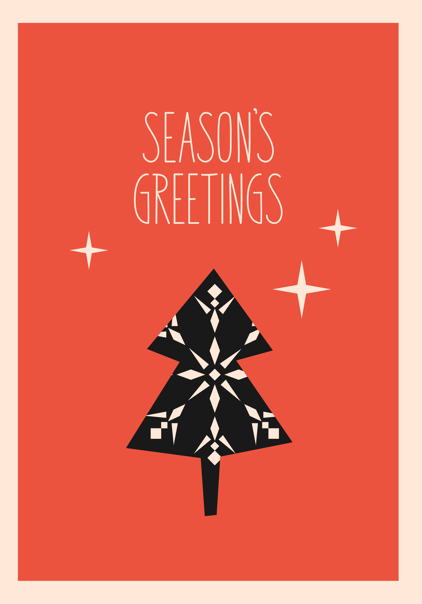 Photograph of Seasons Greeting Christmas Tree