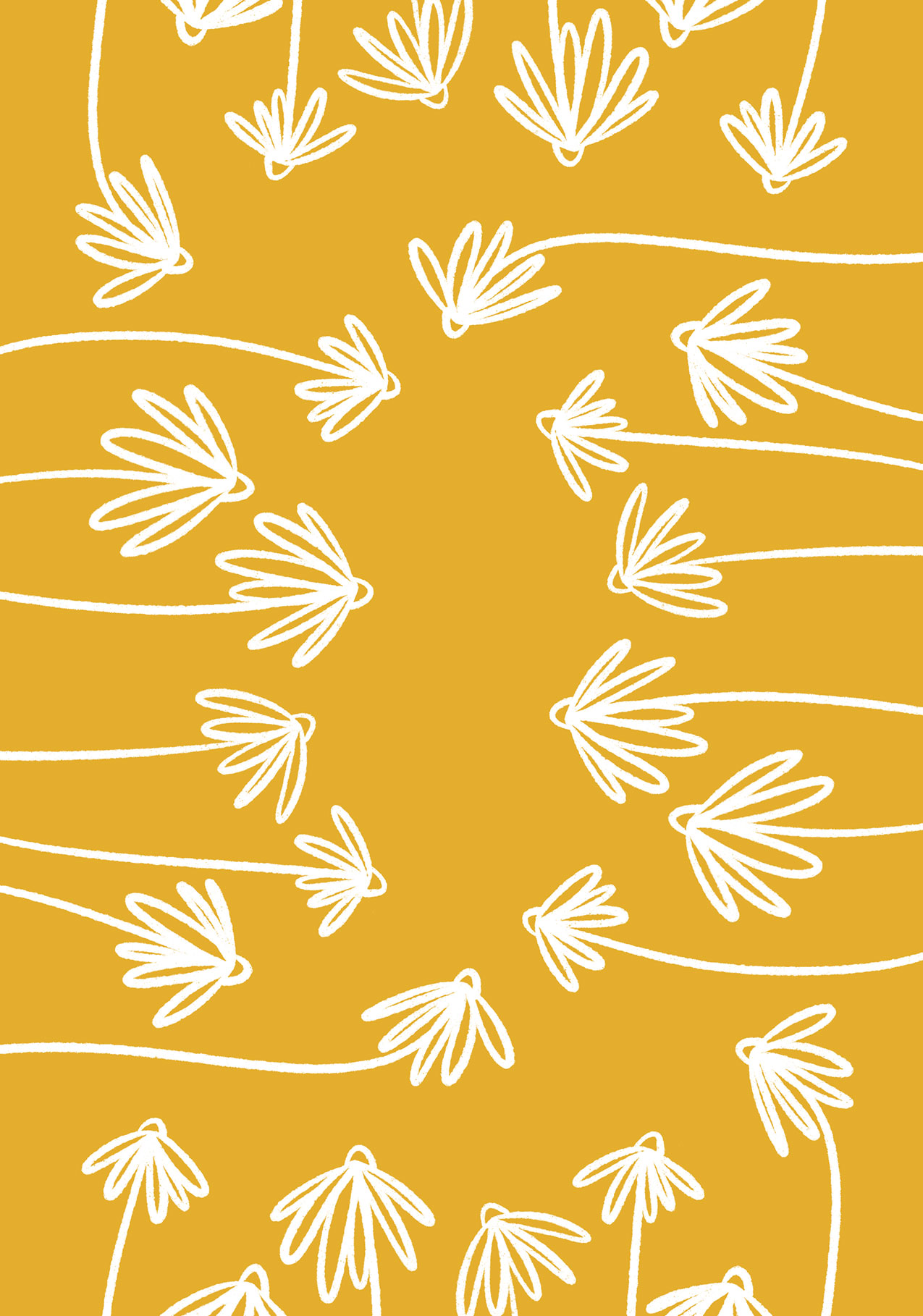 Photograph of Mustard Blooms Illustration
