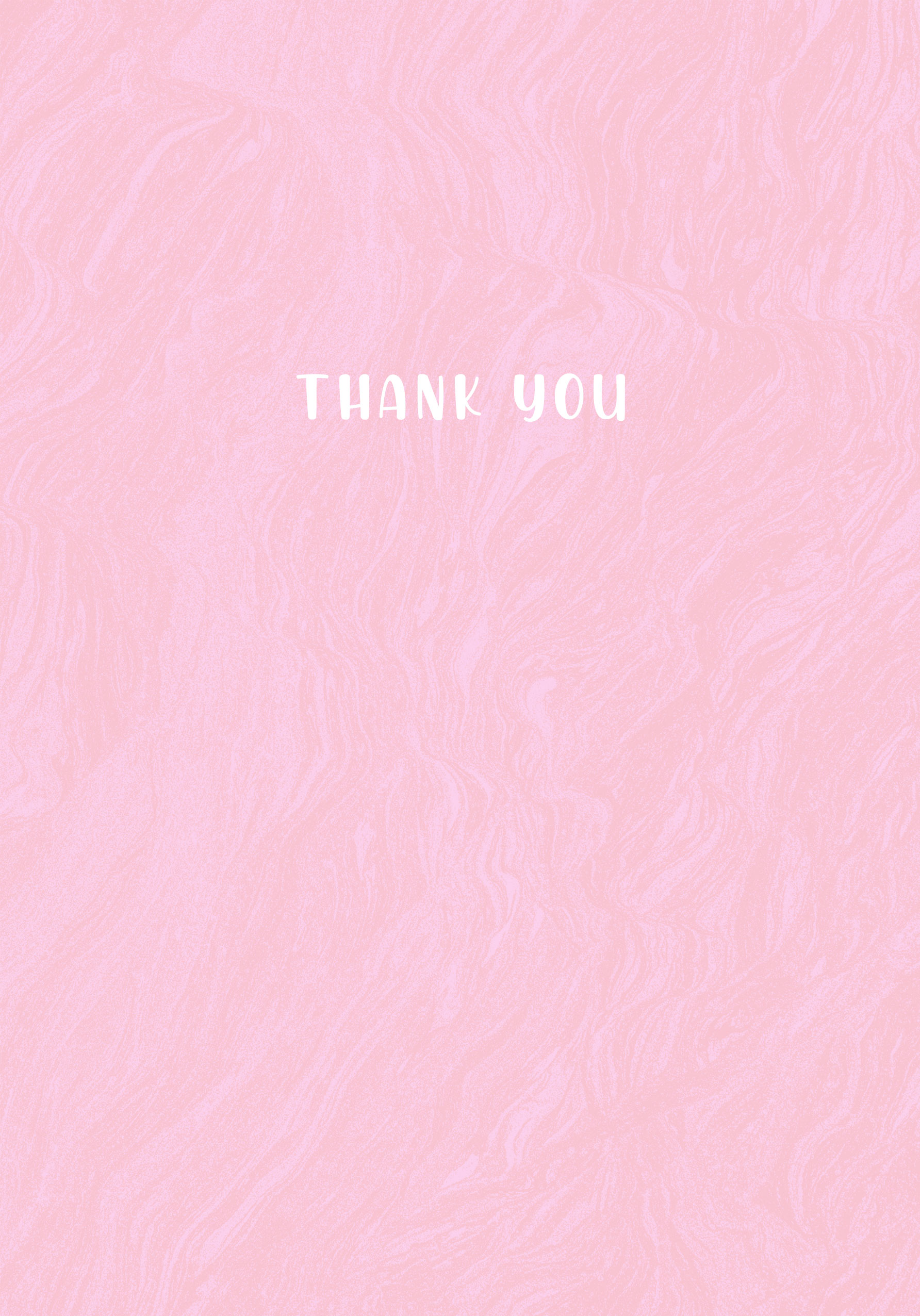 Photograph of Thank You Marbling Pattern Card