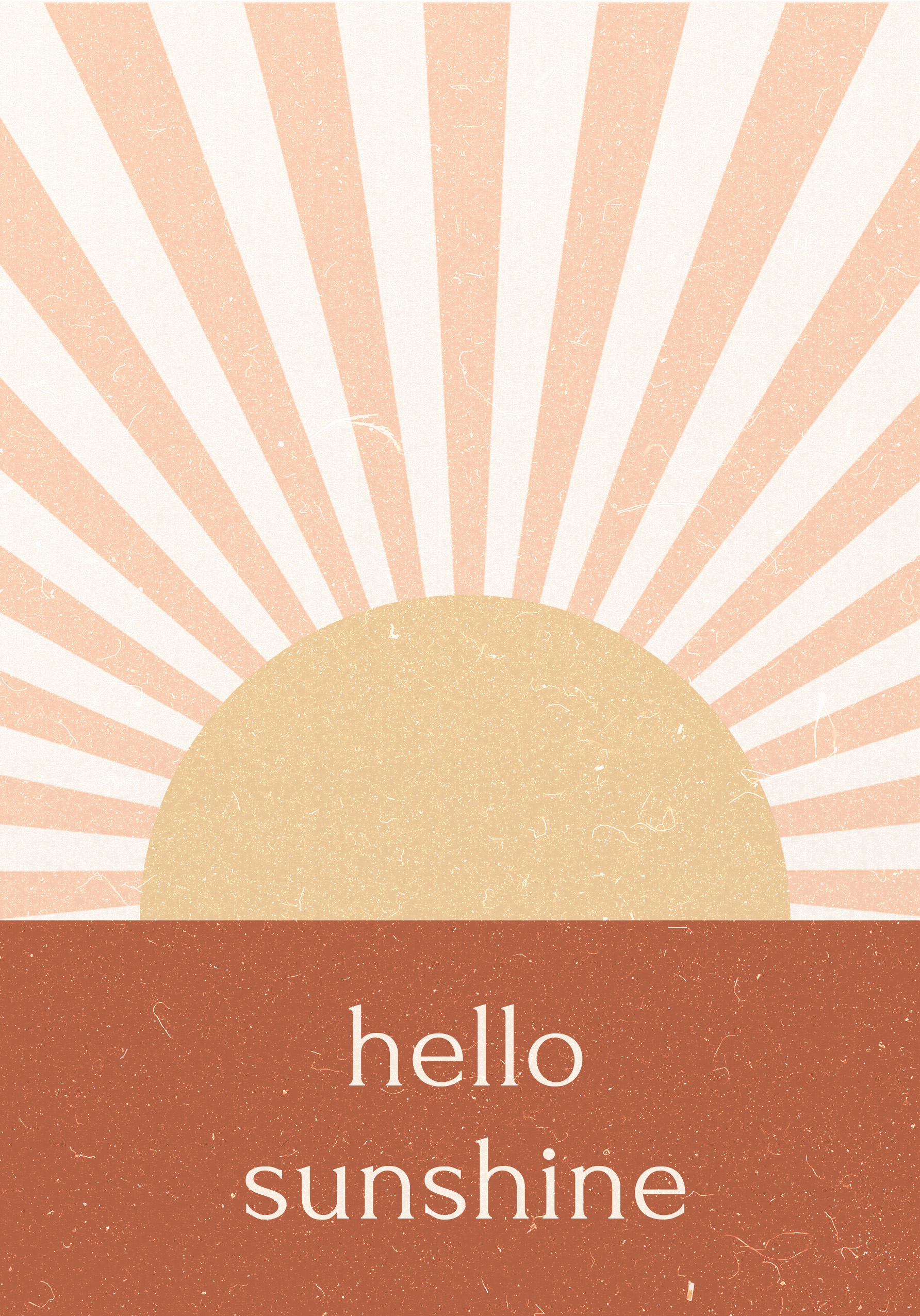 Photograph of Hello Sunshine Vintage Rays Card