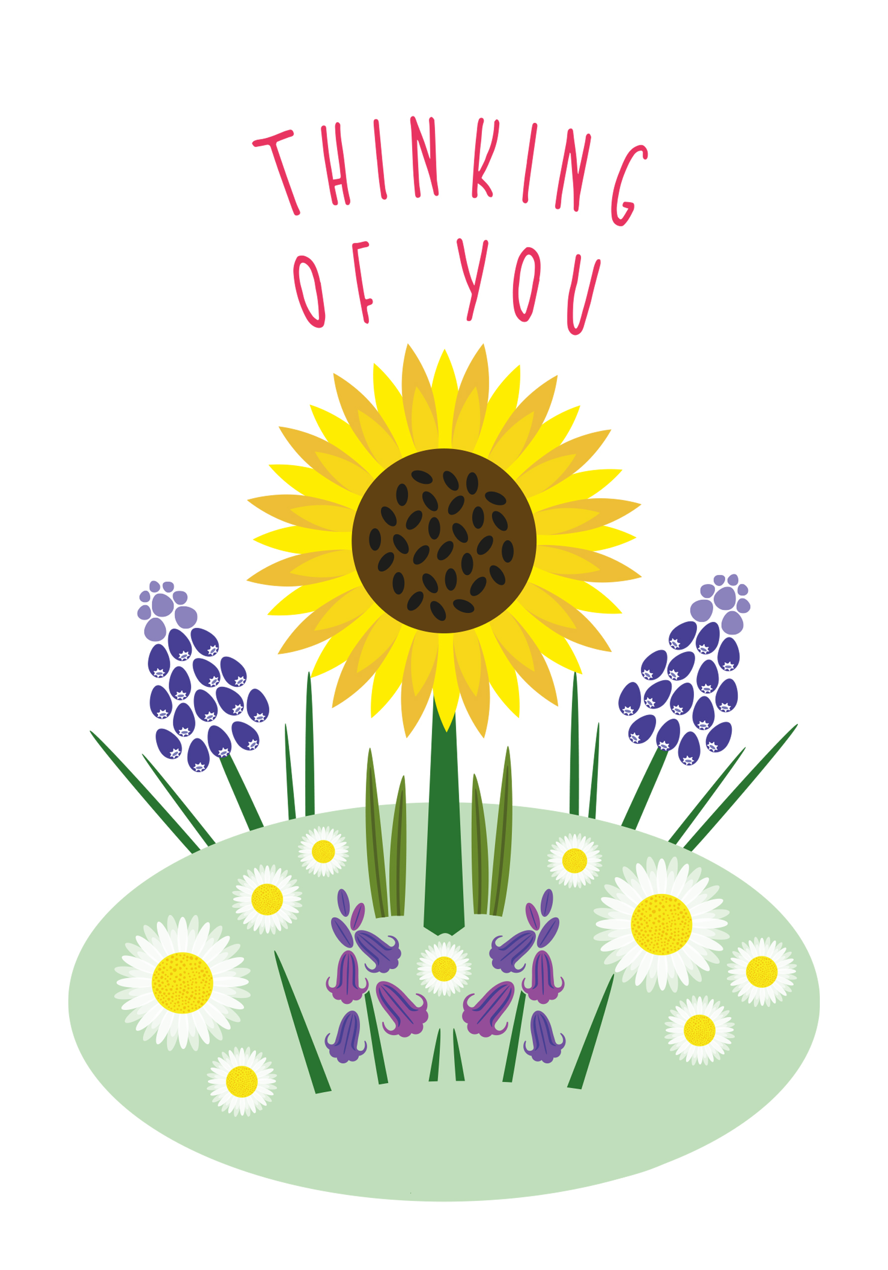 Photograph of Thinking of You Flowers Card