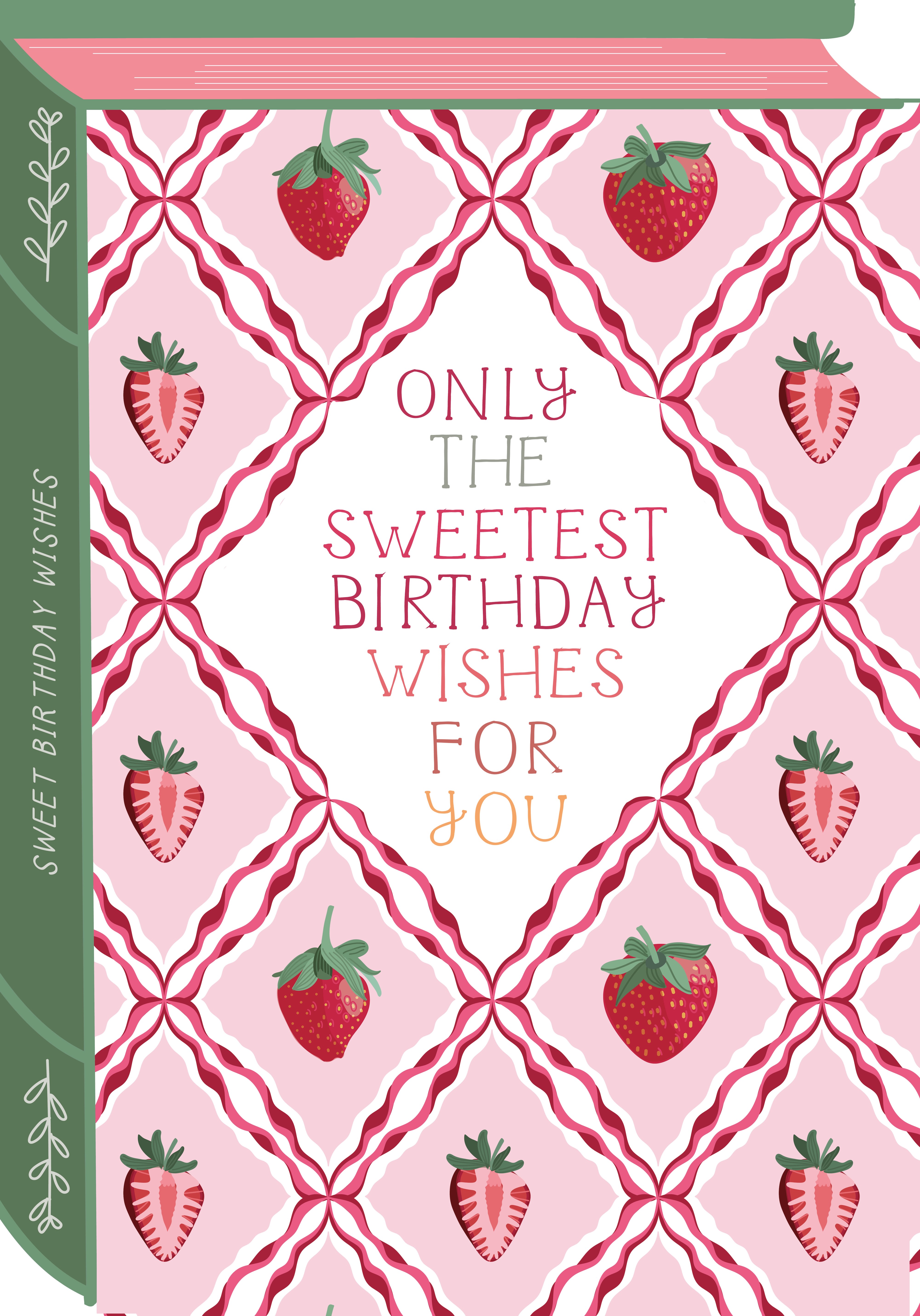 Photograph of Strawberry Card - Sweetest Birthday Wishes