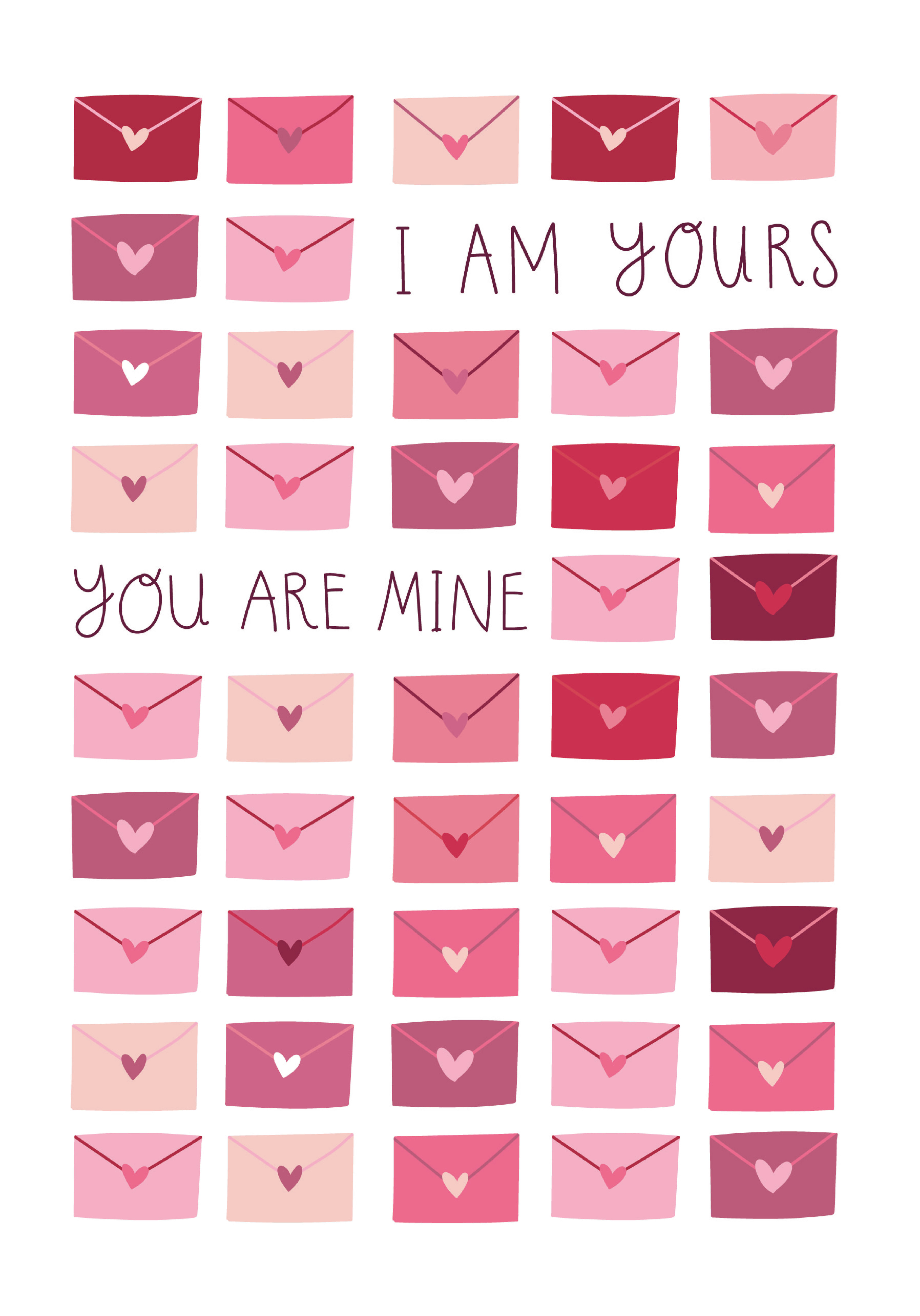 Photograph of I Am Yours You Are Mine, I Love You Card