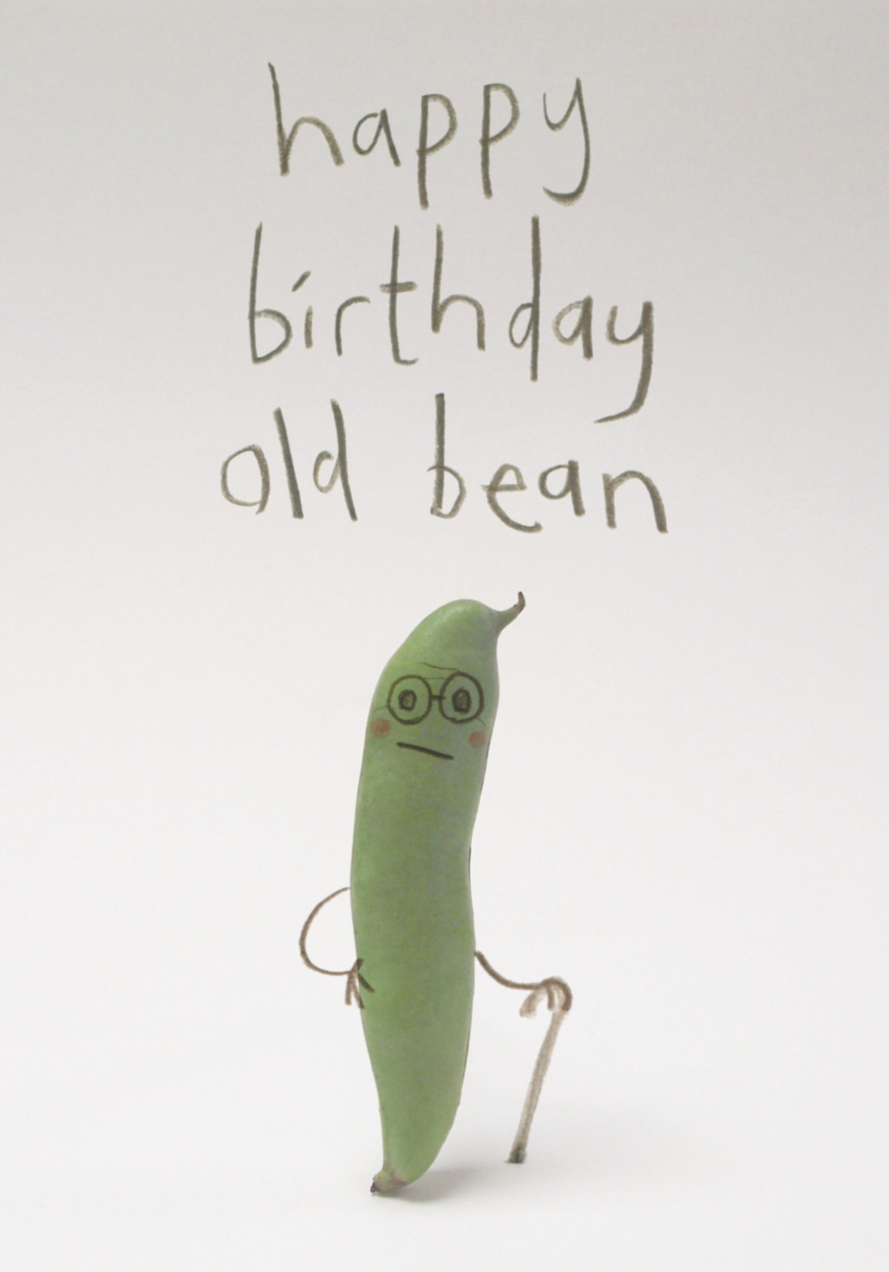 Photograph of Happy Birthday Old Bean - Birthday Card