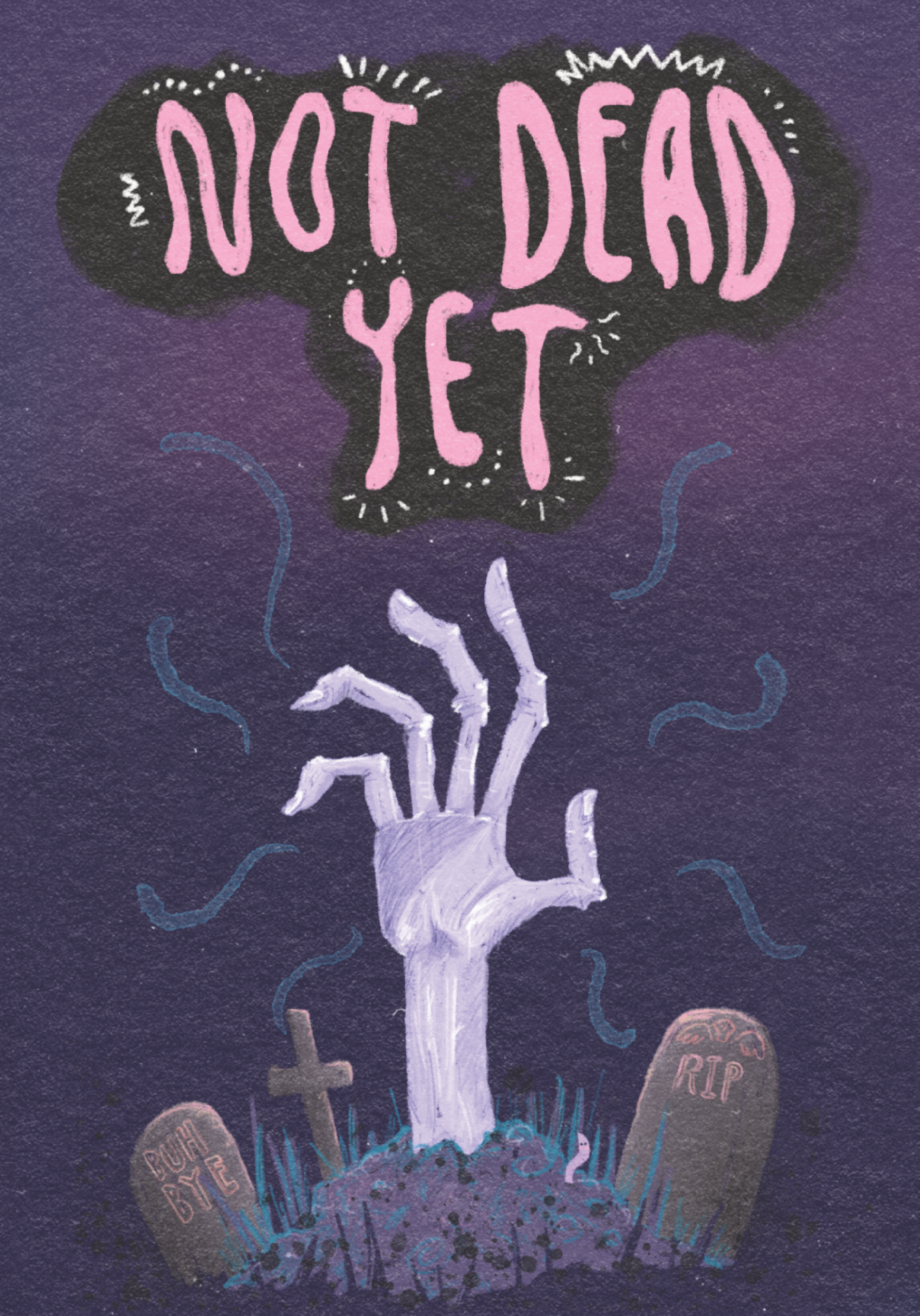 Photograph of Not Dead Yet - Zombie - birthday card