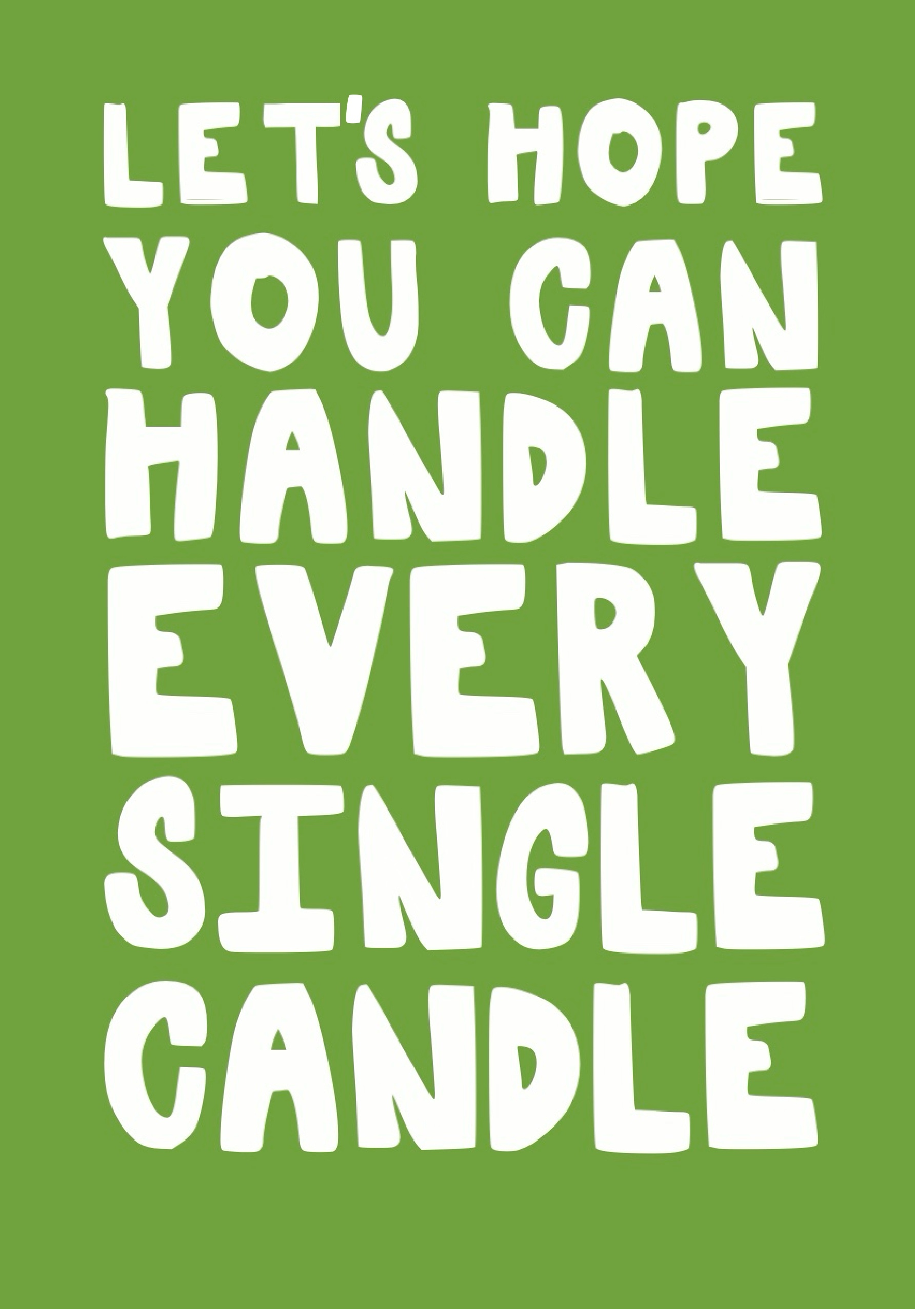 Photograph of Candle Birthday Card