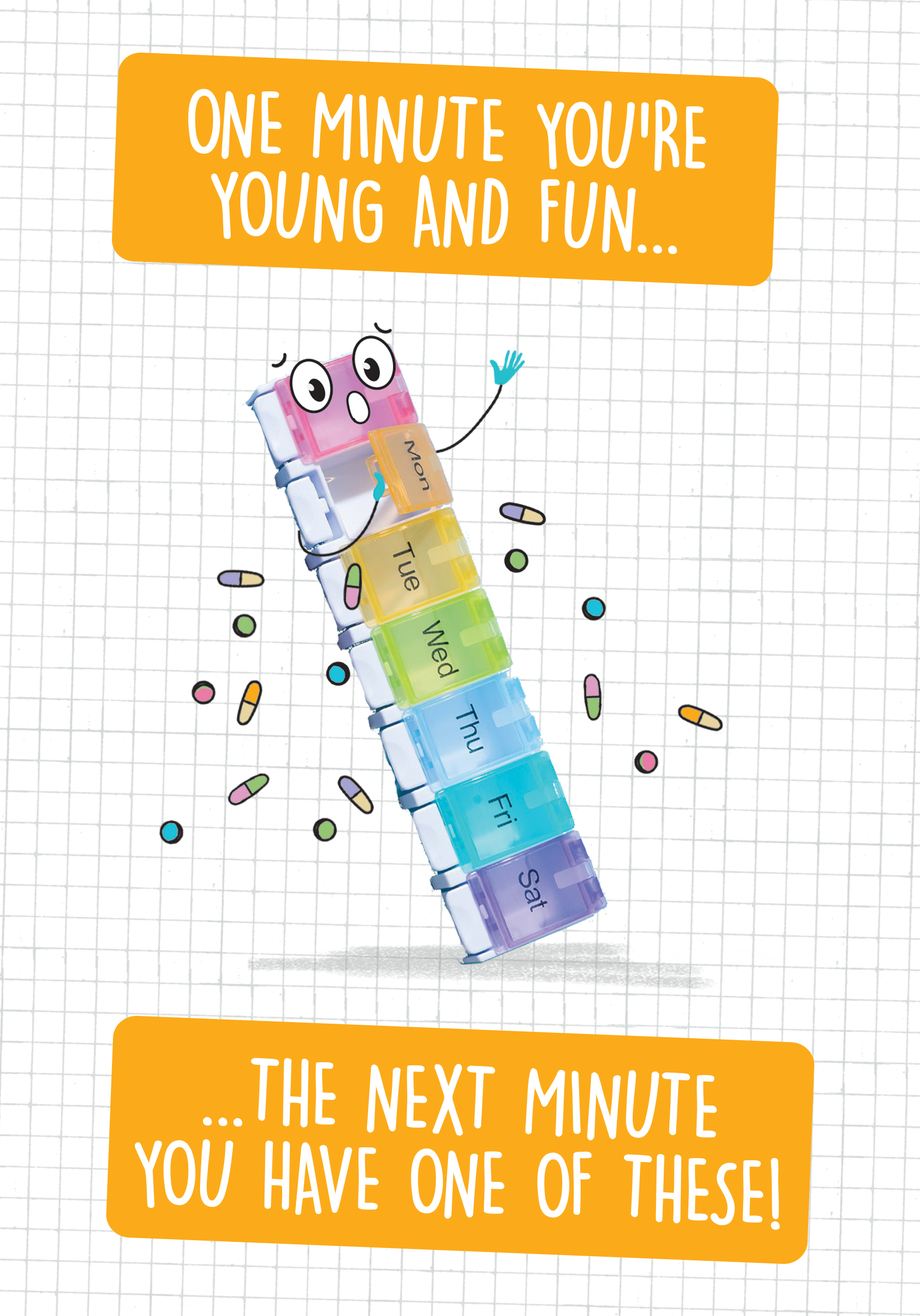 Photograph of Funny Pill Pot Card