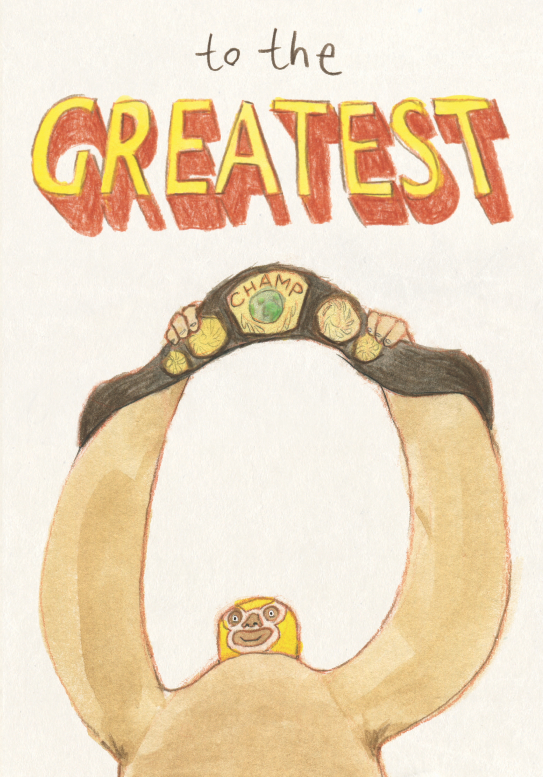 Photograph of Mexican Wrestler - Greatest Birthday Card
