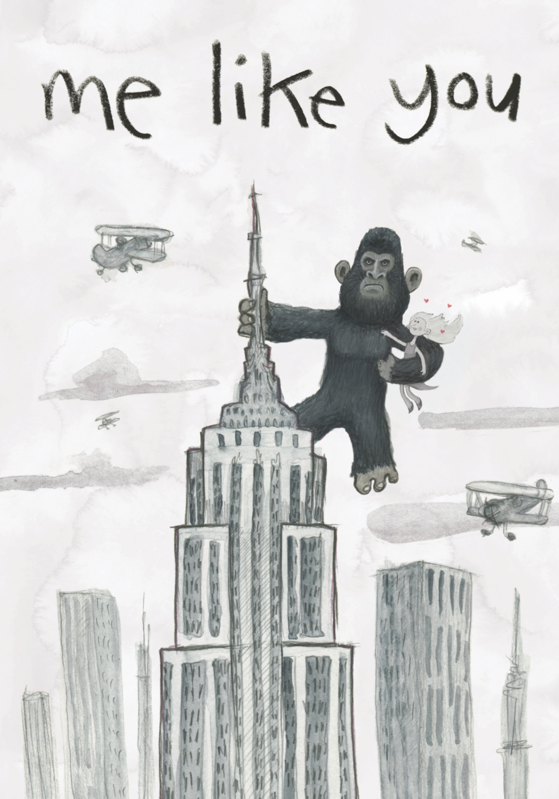 Photograph of Me like you - King Kong card