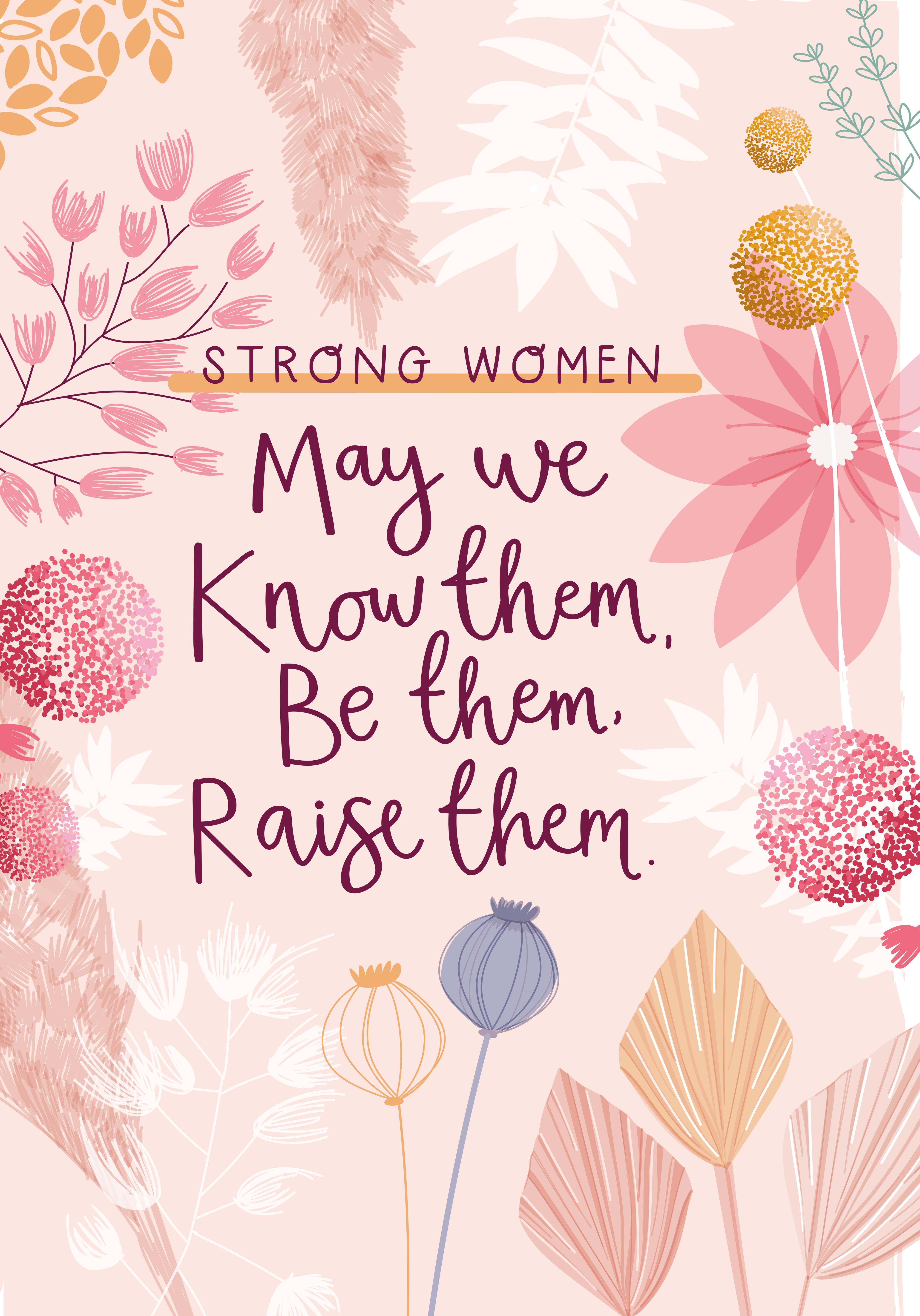 Photograph of Strong Women Affirmation Card
