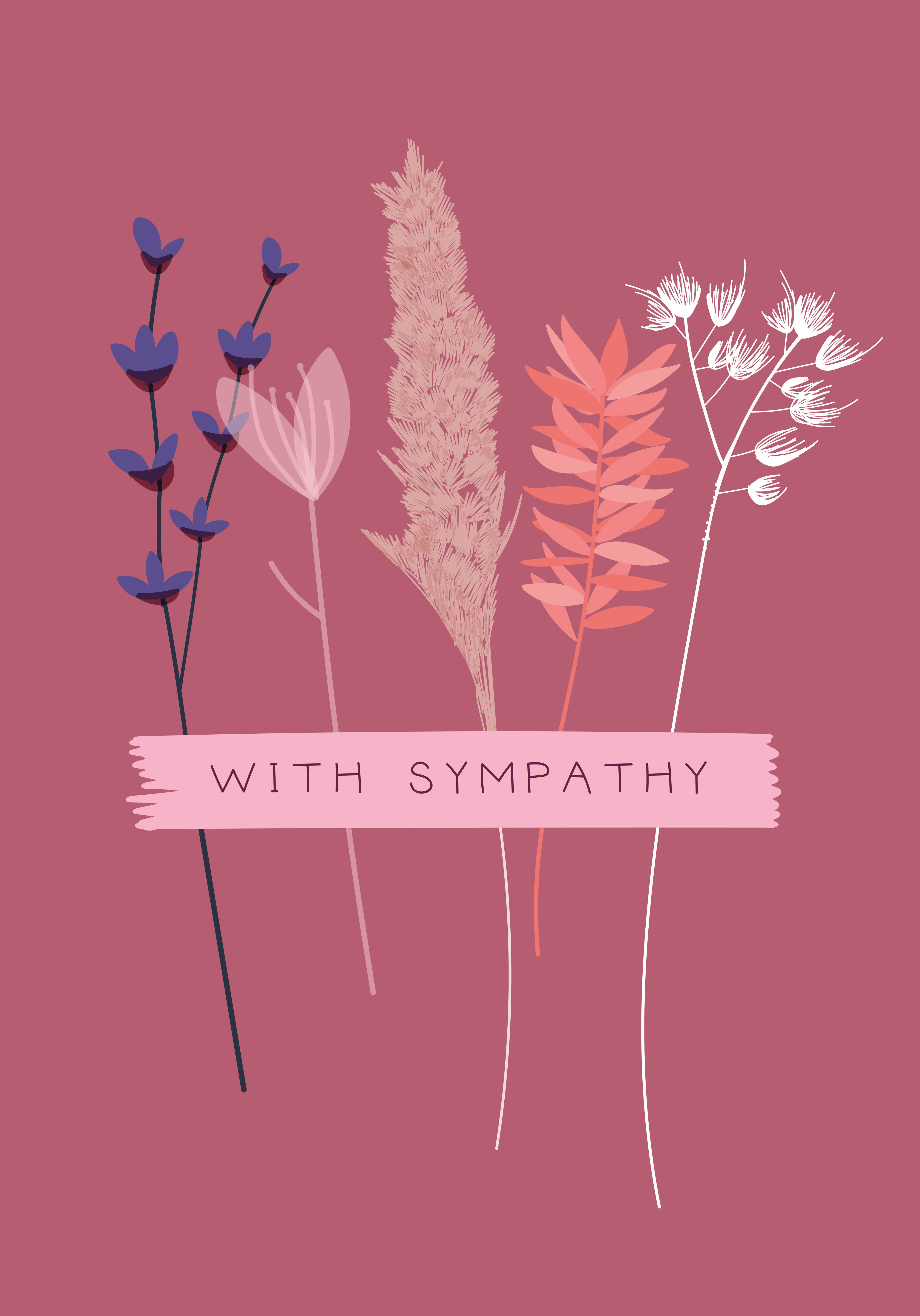 Photograph of With Sympathy - Dried Floral Blooms