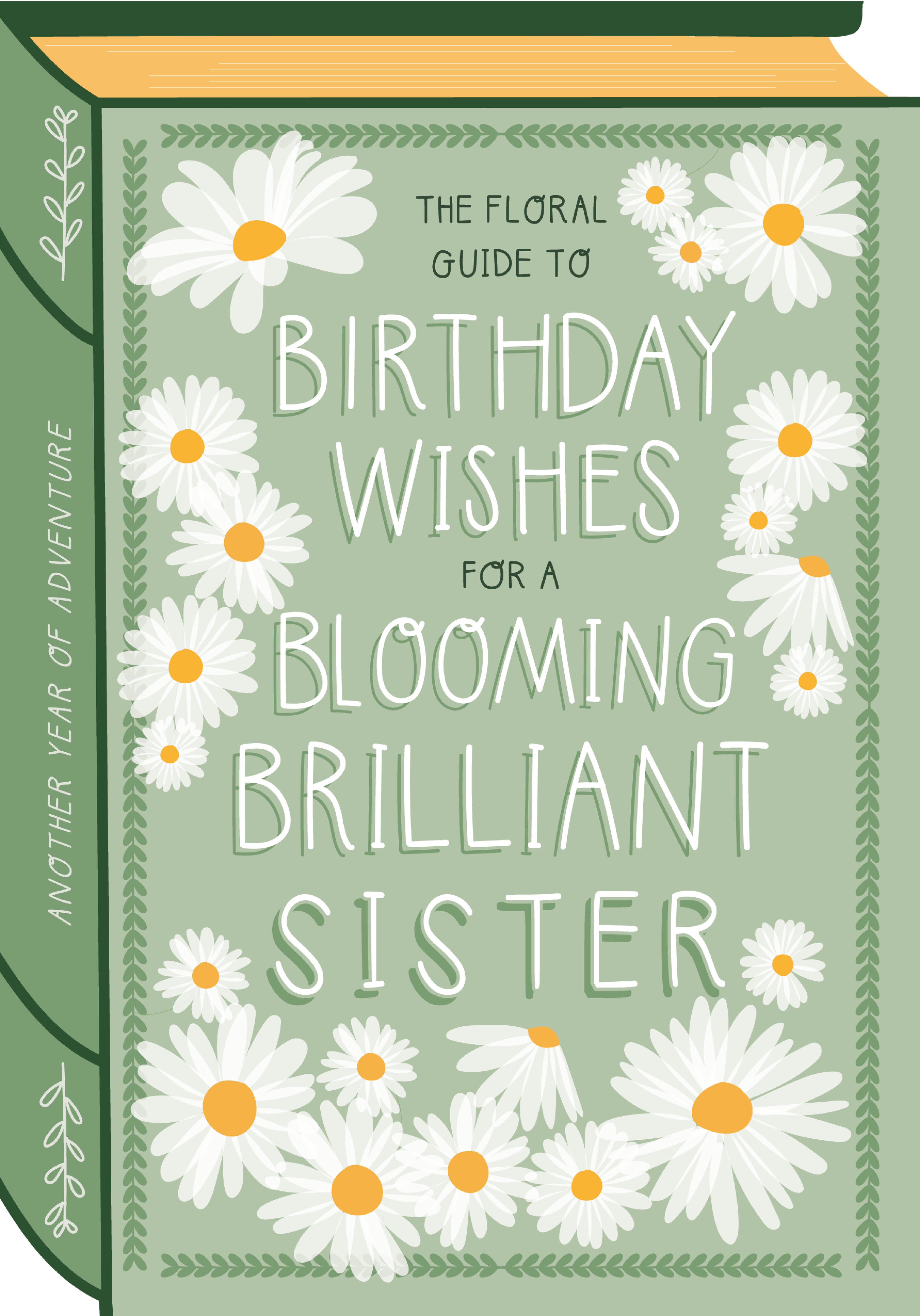 Photograph of Blooming Brilliant Sister Birthday Book Card