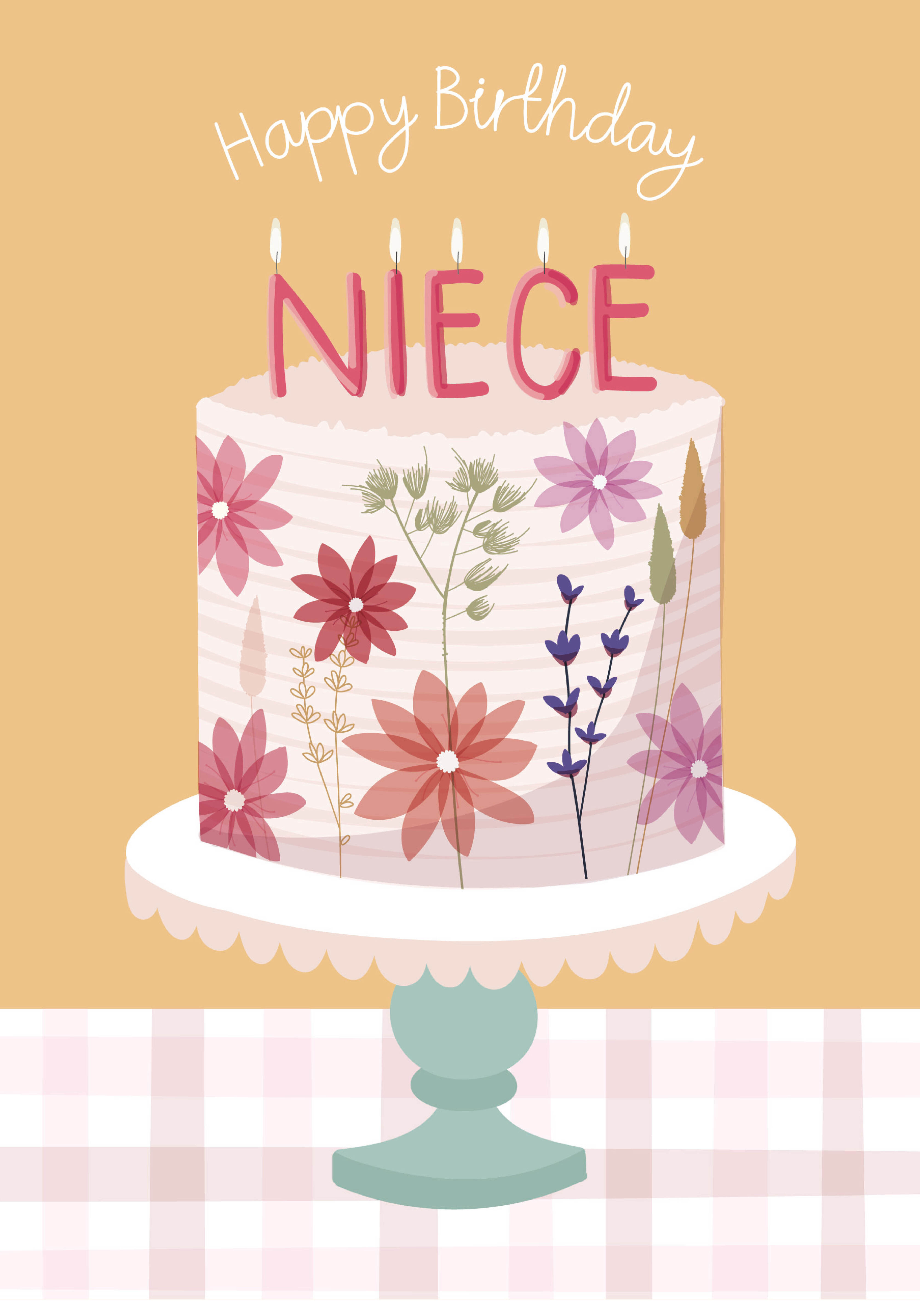 Photograph of Happy Birthday Niece Cake Design