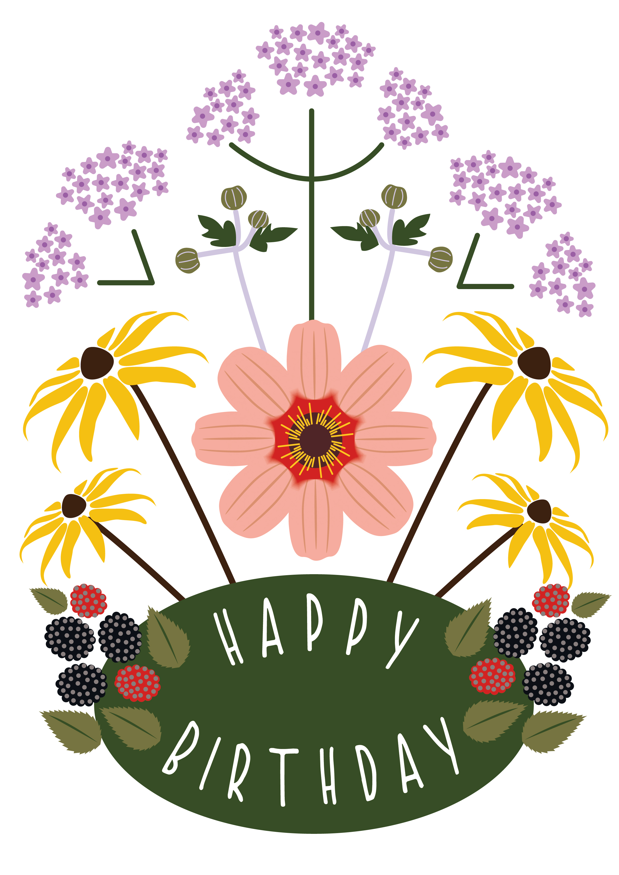 Photograph of Happy Birthday Autumn Blooms