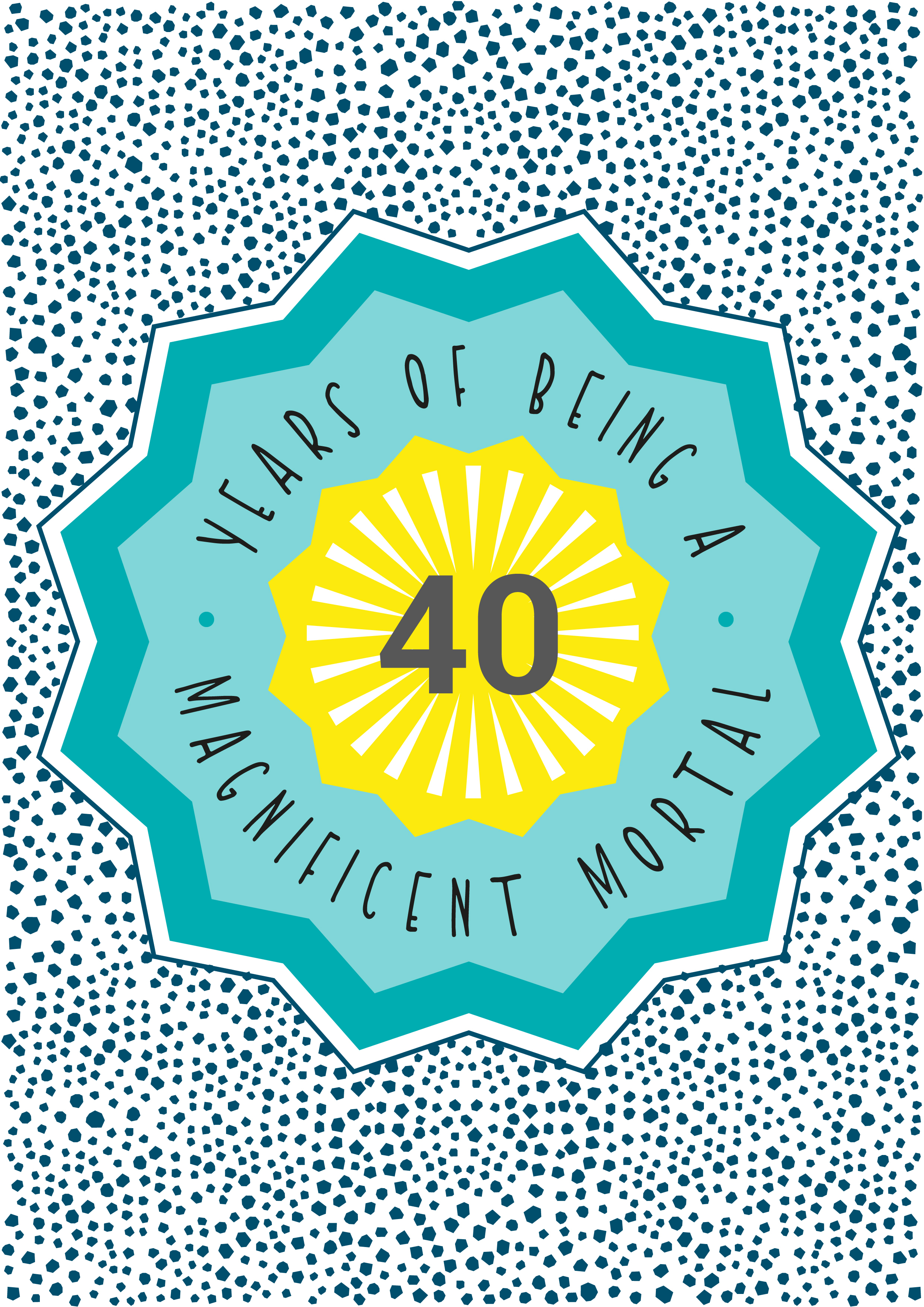 Photograph of 40th Birthday Card