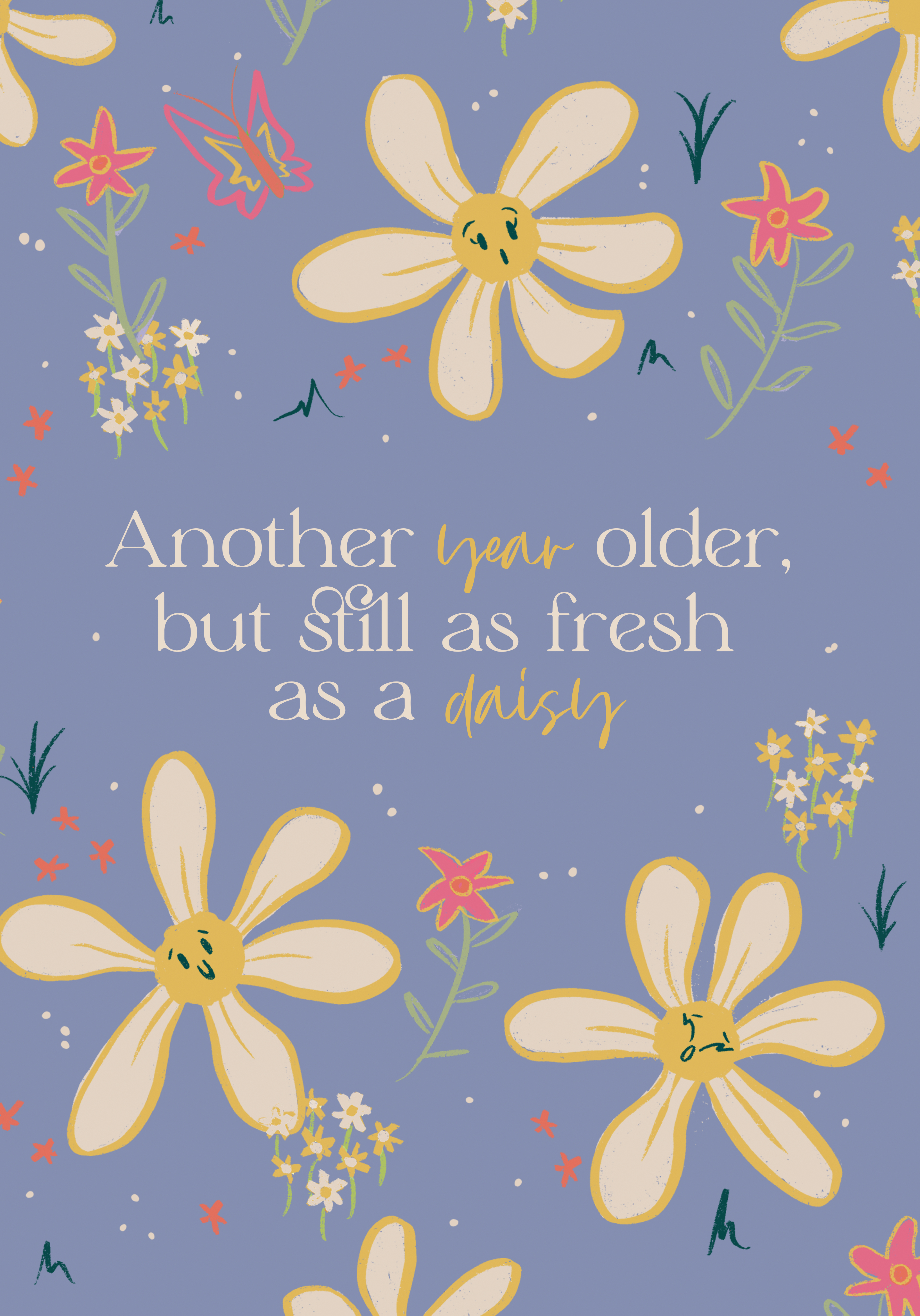 Photograph of Birthday Card - Still as Fresh as a Daisy