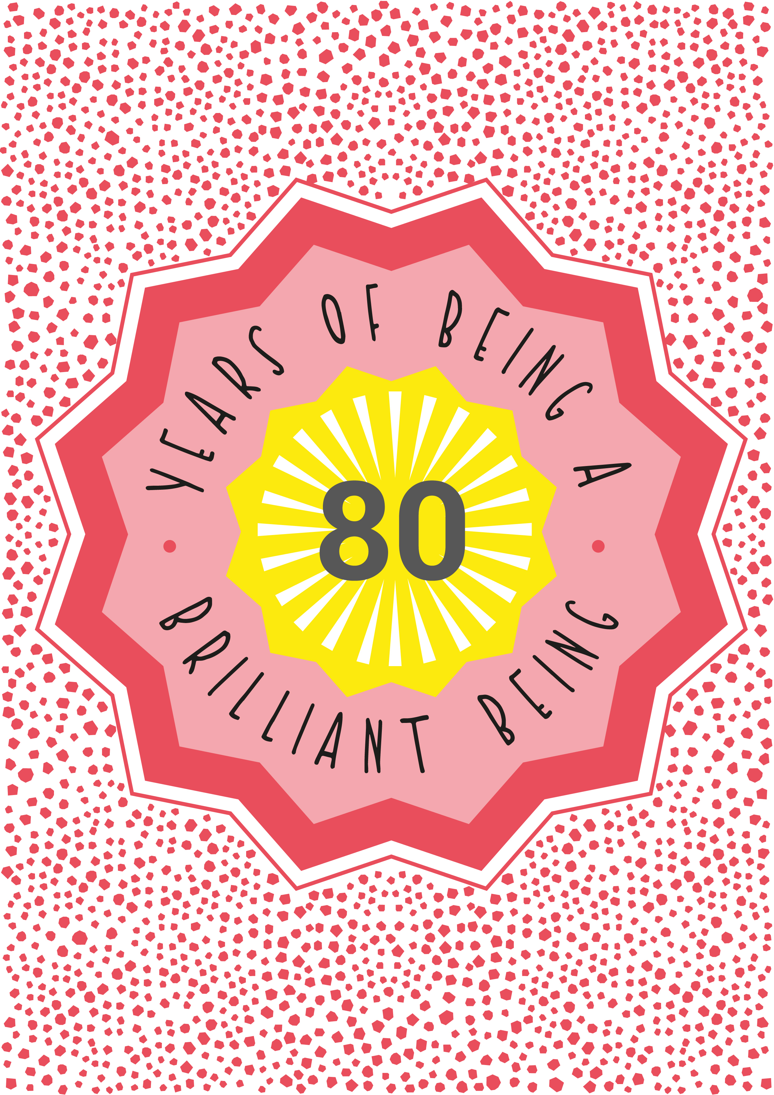 Photograph of 80th Birthday Card