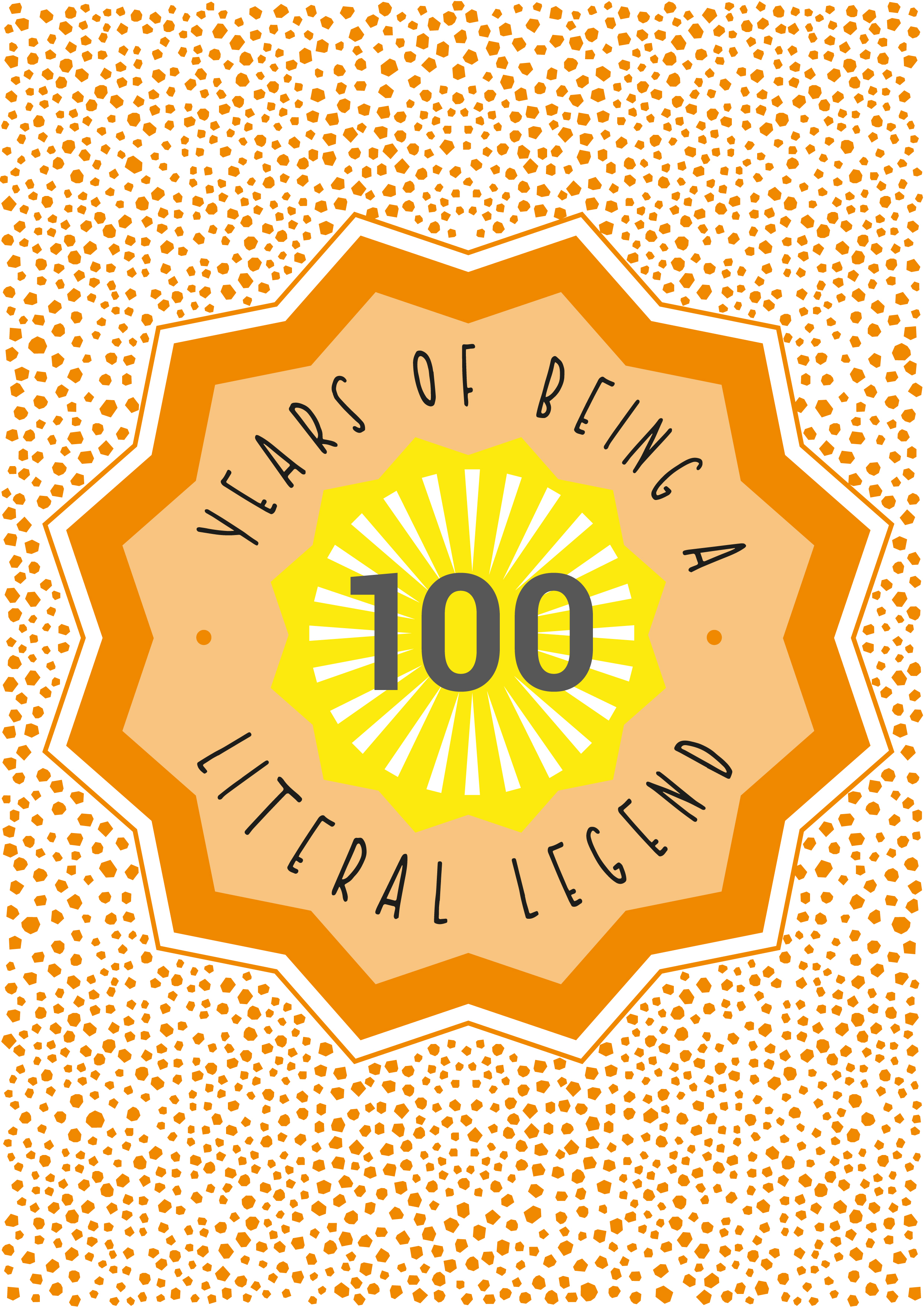 Photograph of 100th Birthday Card