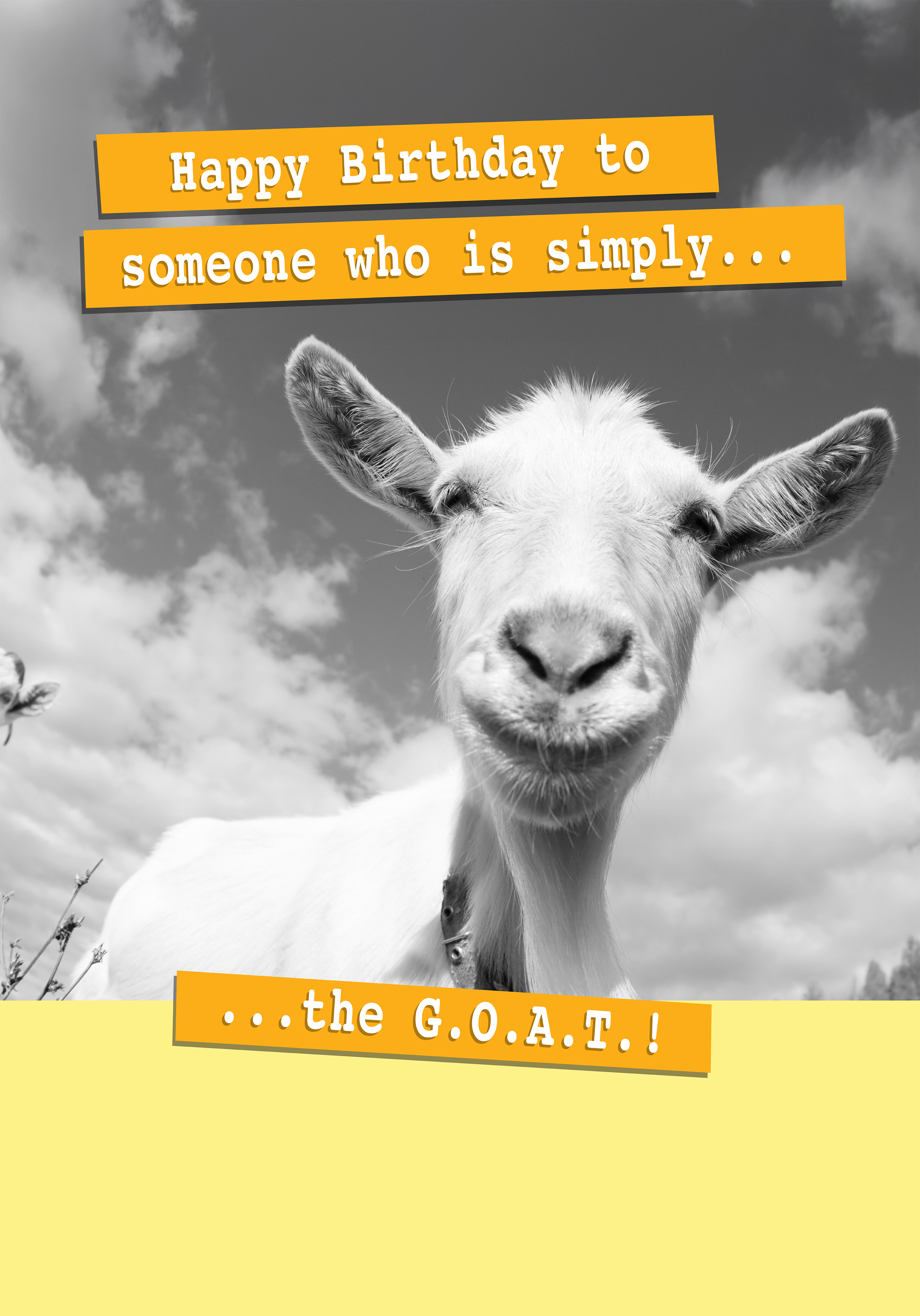Photograph of Simply... the G.O.A.T.!