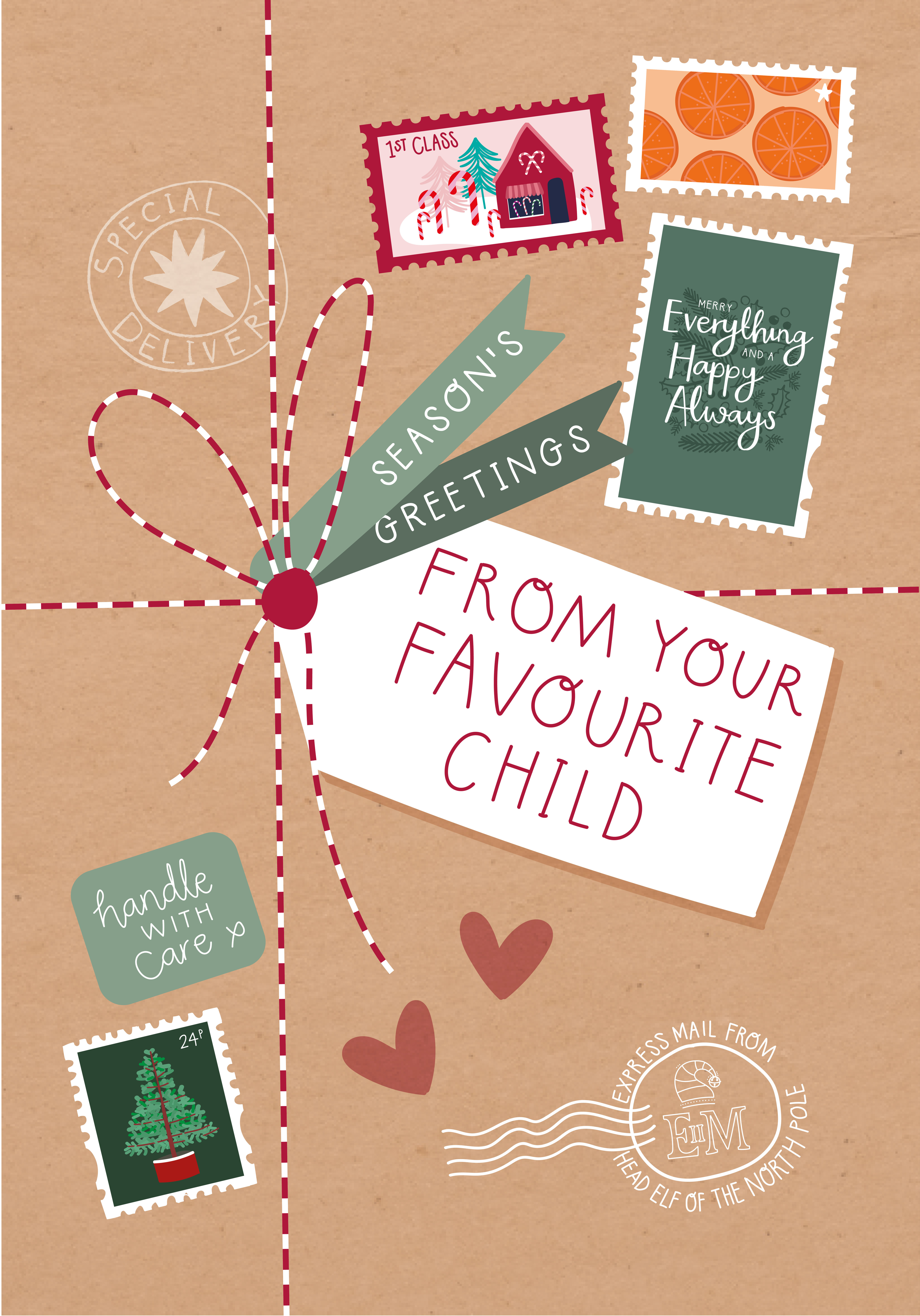 Photograph of From Your Favourite Child - Christmas Card