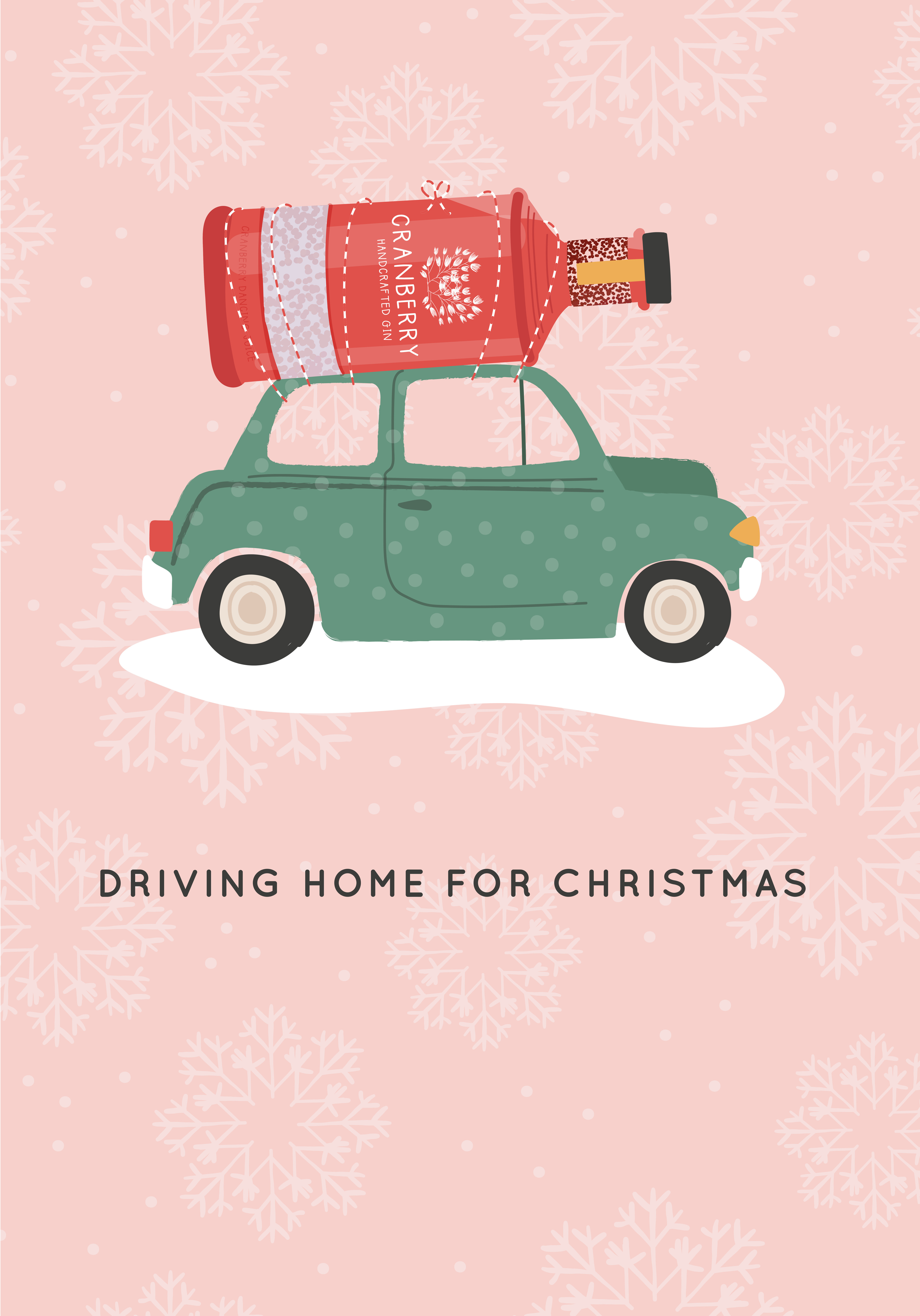 Photograph of Driving Home For Christmas - Cranberry Gin