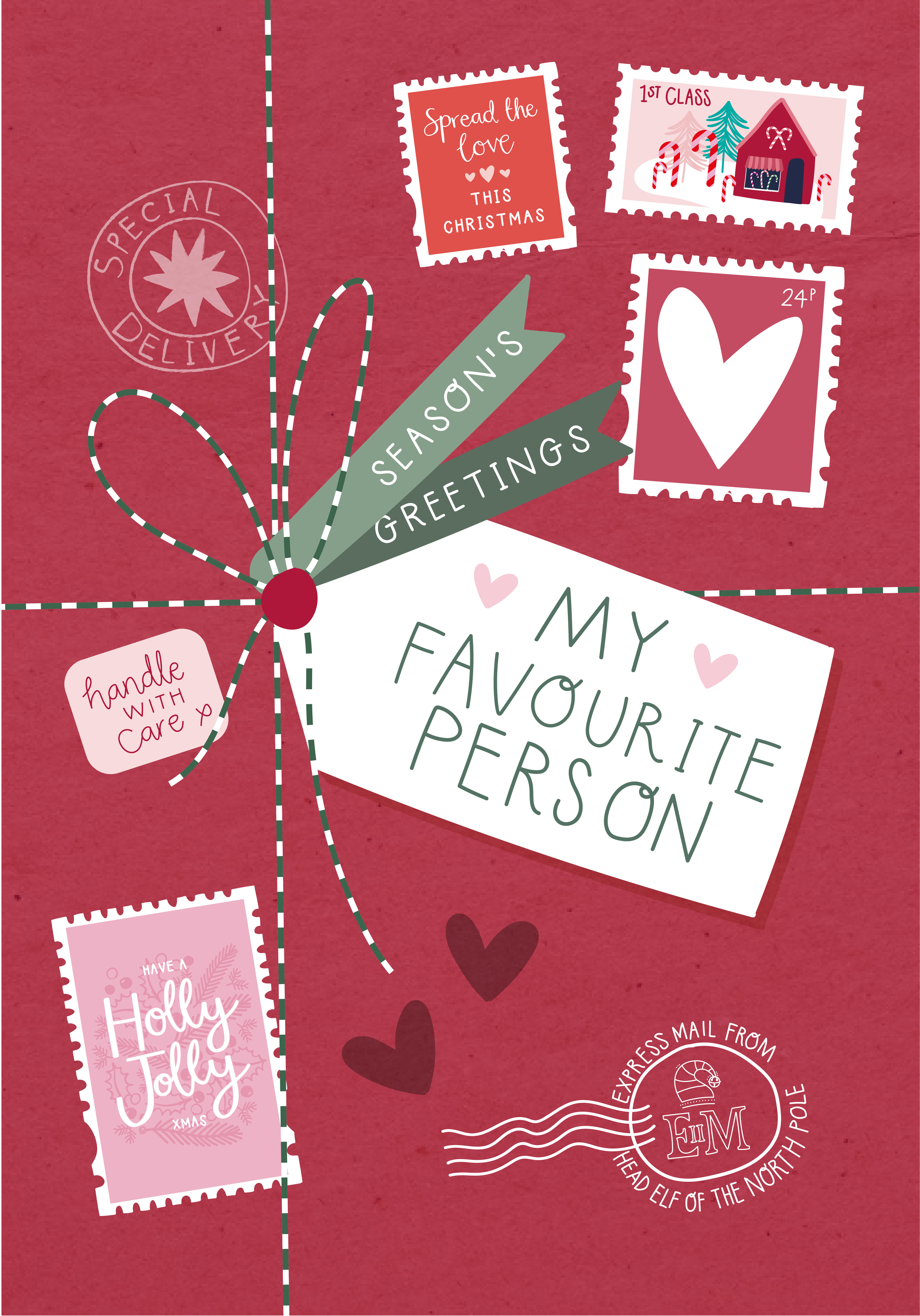 Photograph of Chrismas Card for My Favourite Person