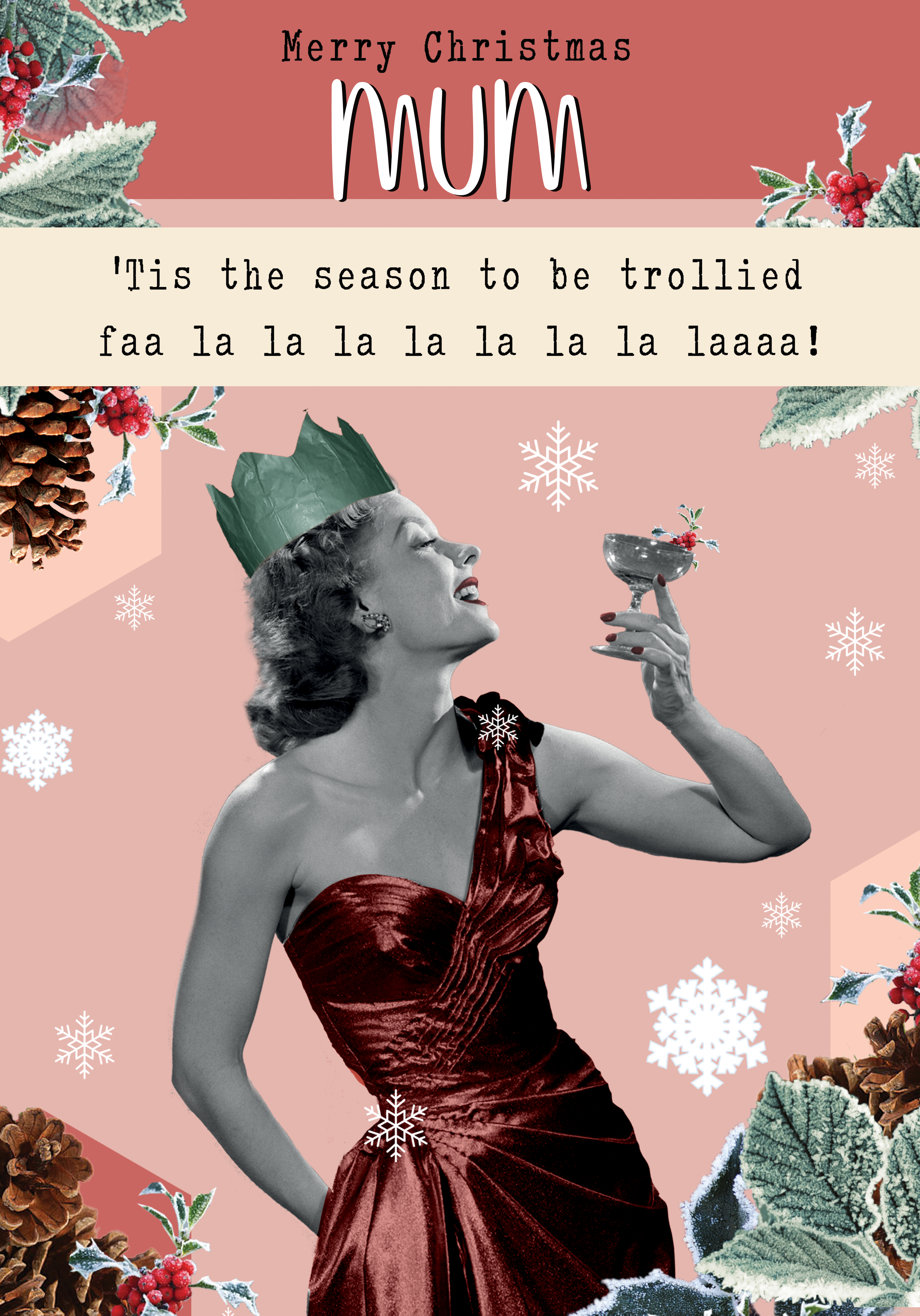 Photograph of Mum Funny Retro Christmas - Tis the Season