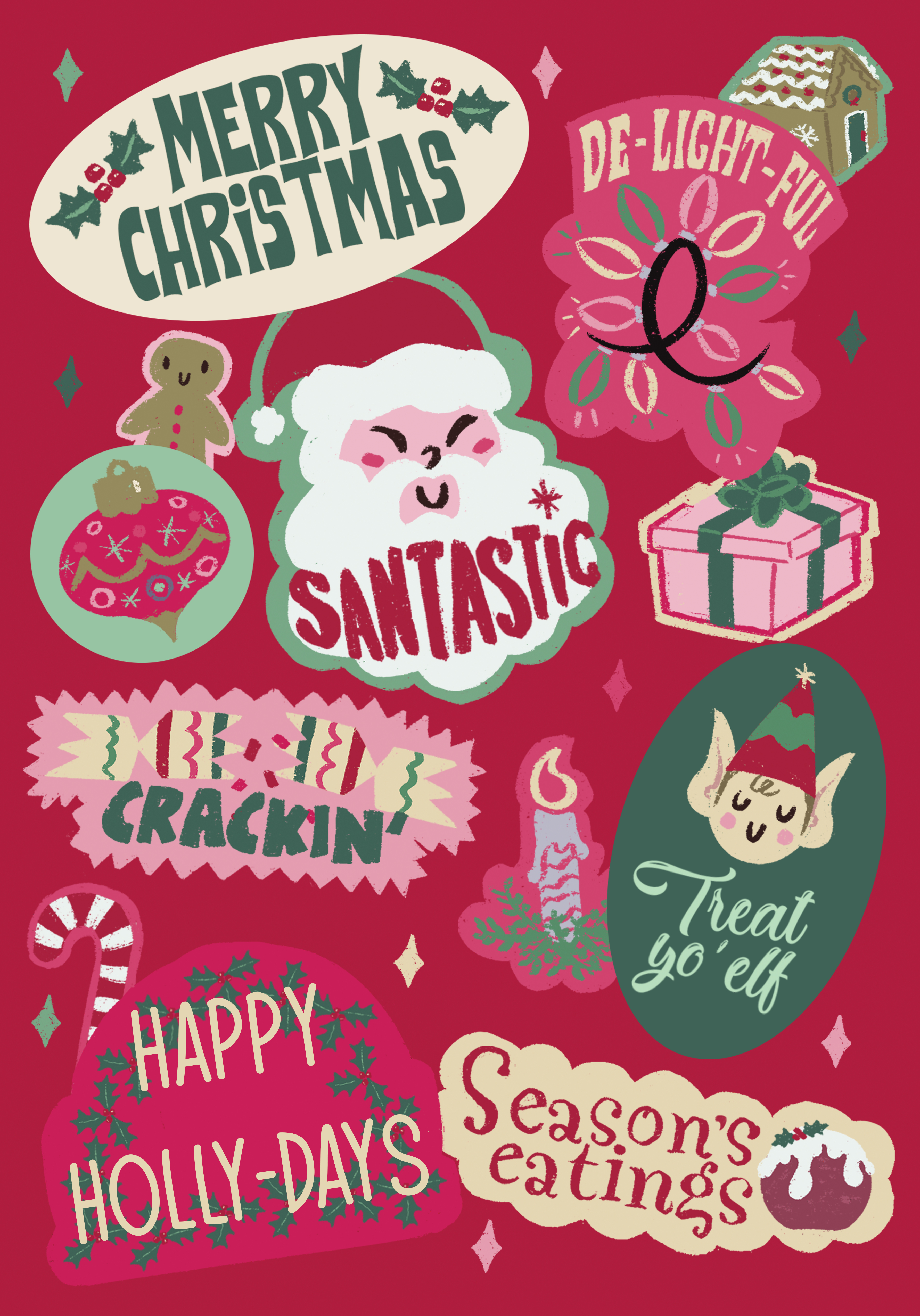 Photograph of Merry Christmas - Festive & Punny
