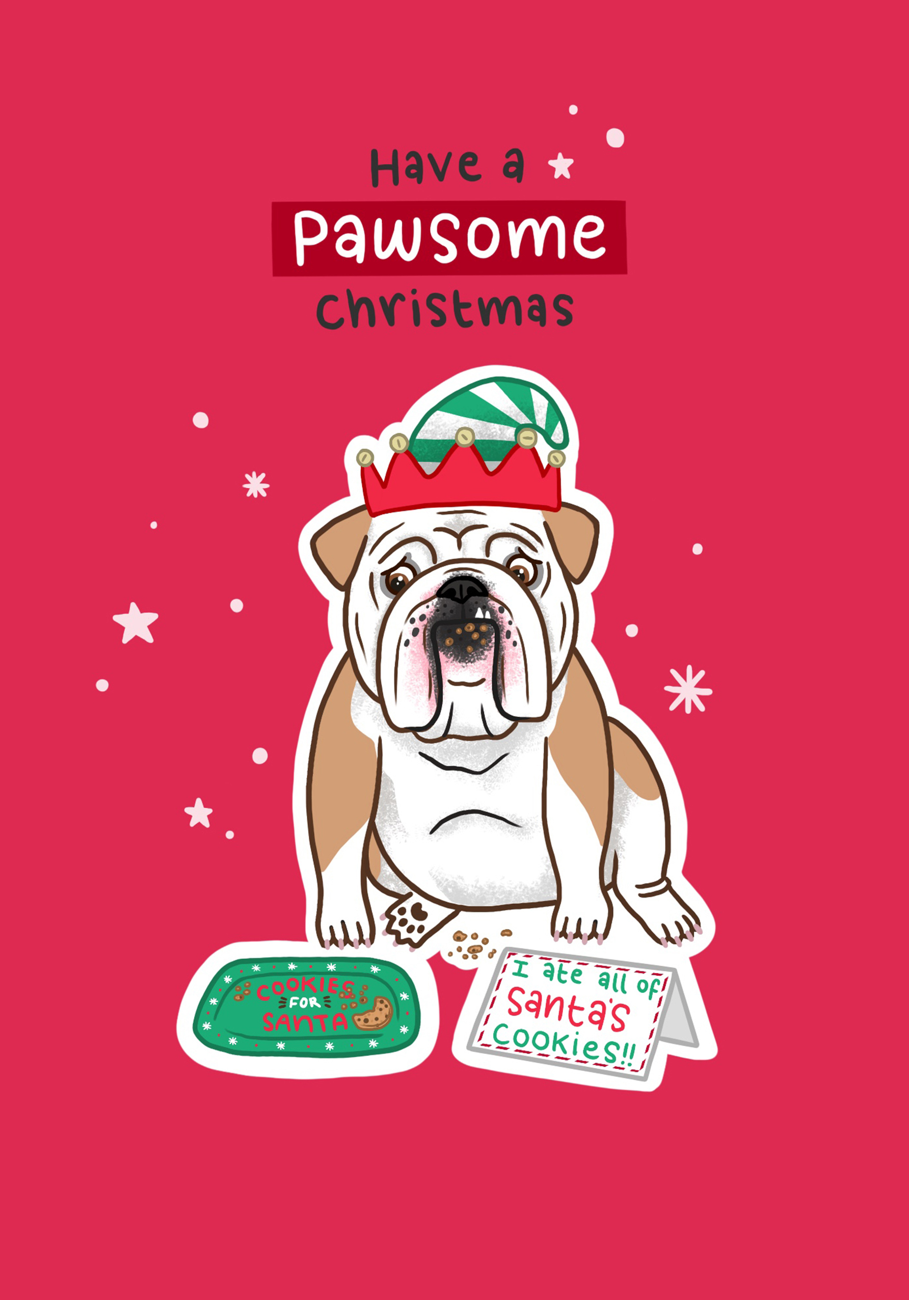 Photograph of Bulldog Pawsome Christmas